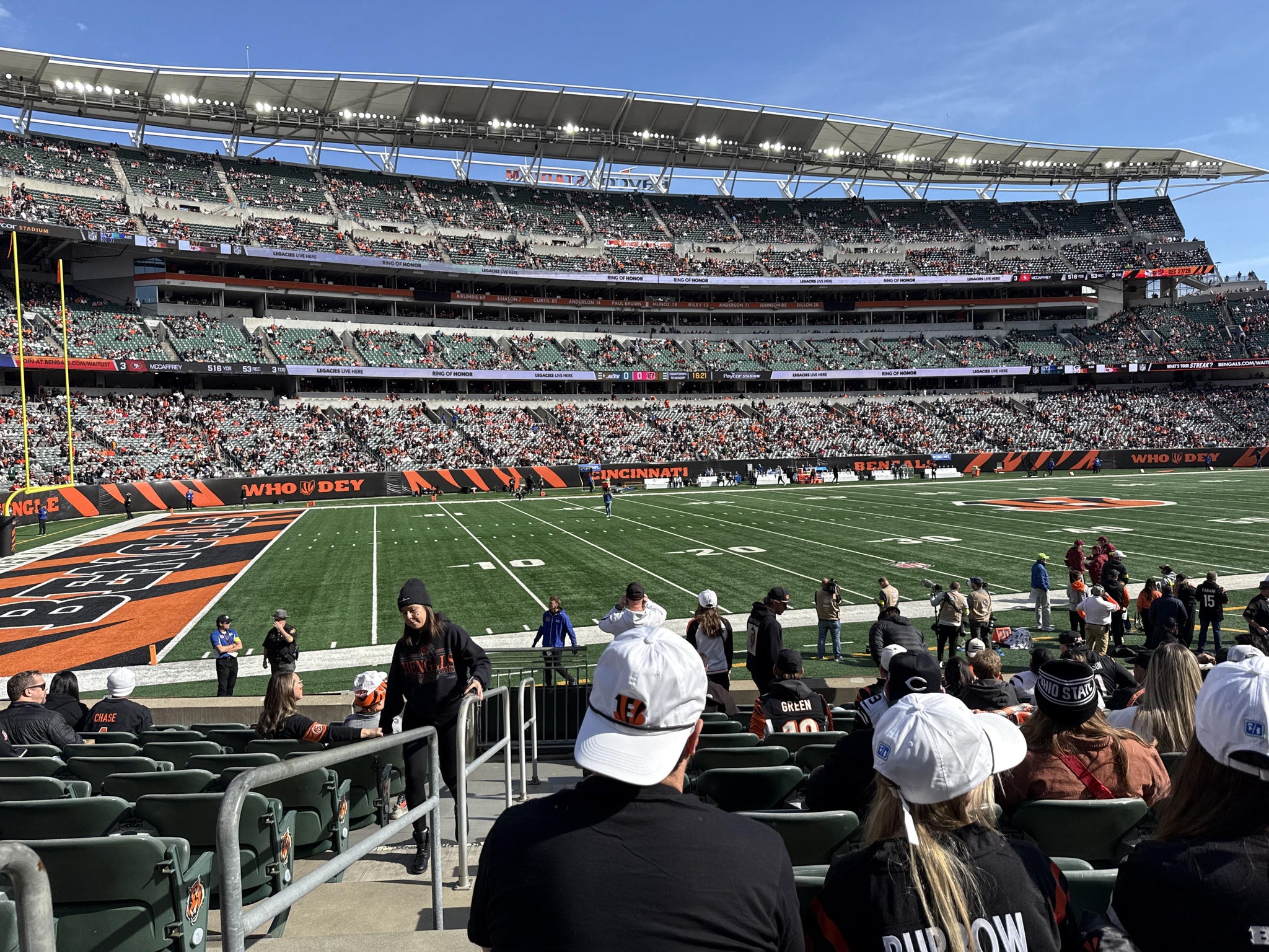 Real Fan View taken from Section 114 at Paycor Stadium by Josh P