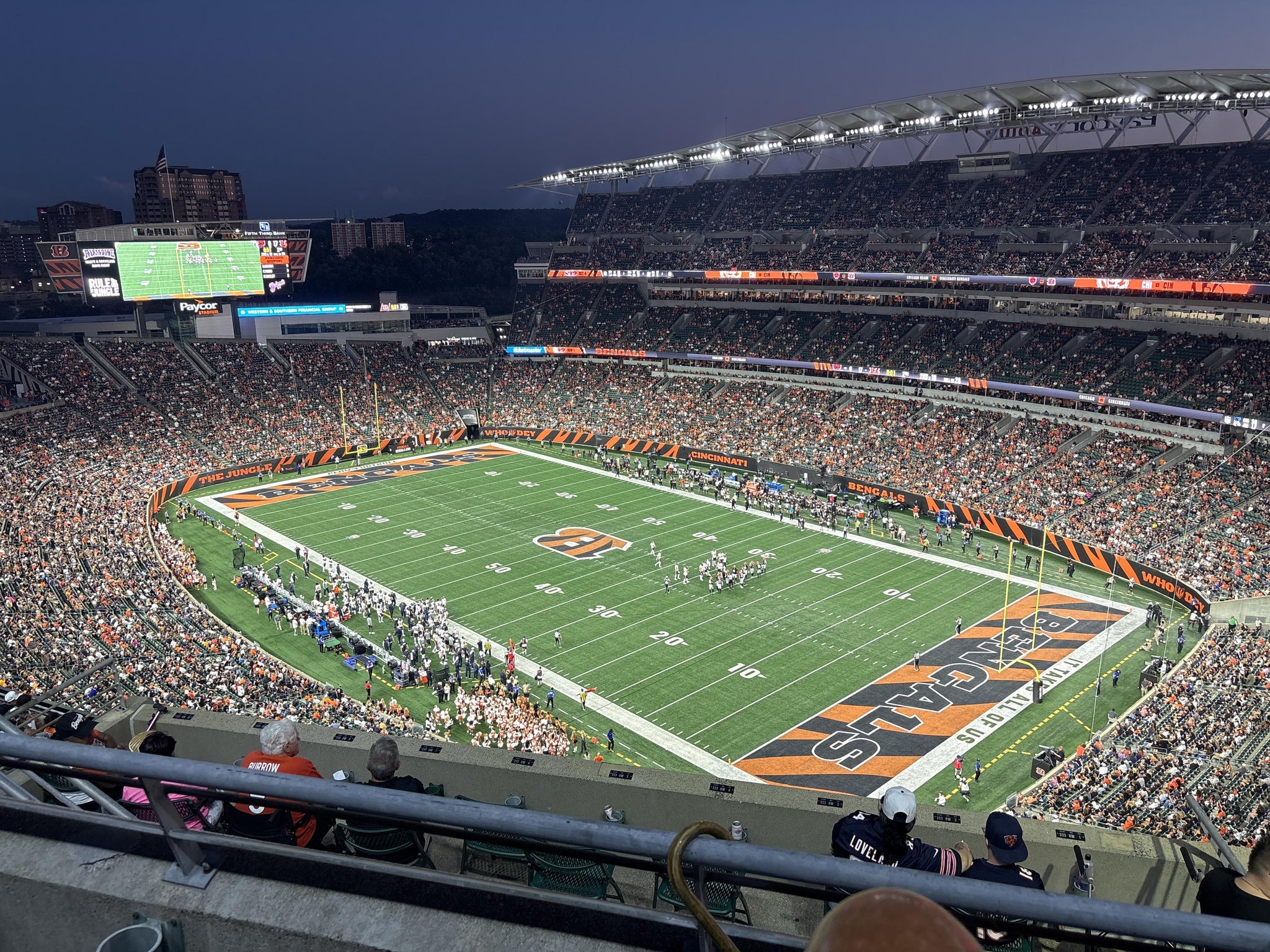 Real Fan View taken from Section 333 at Paycor Stadium by Tyler H