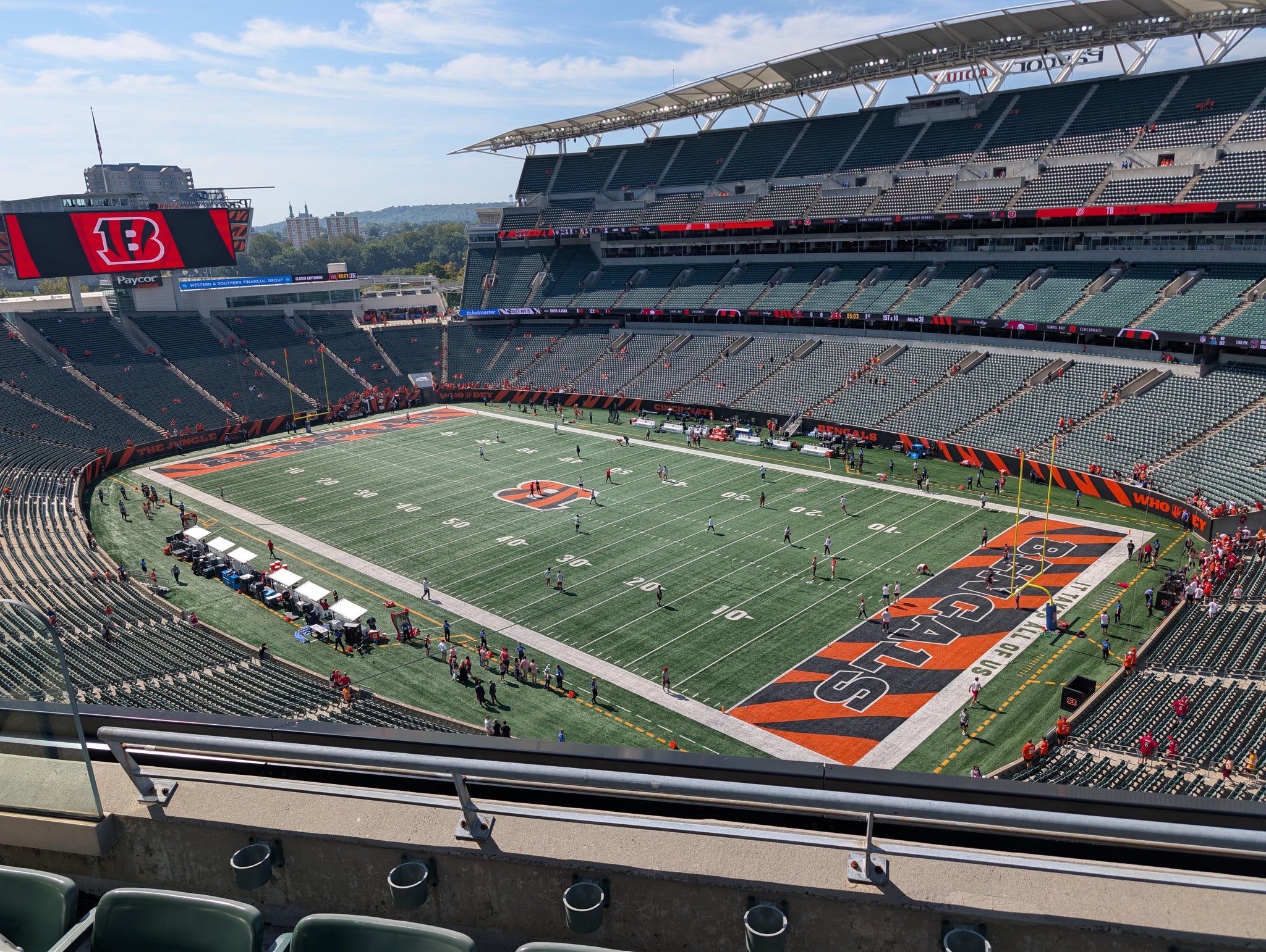 Real Fan View taken from Section 333 at Paycor Stadium by Harold T