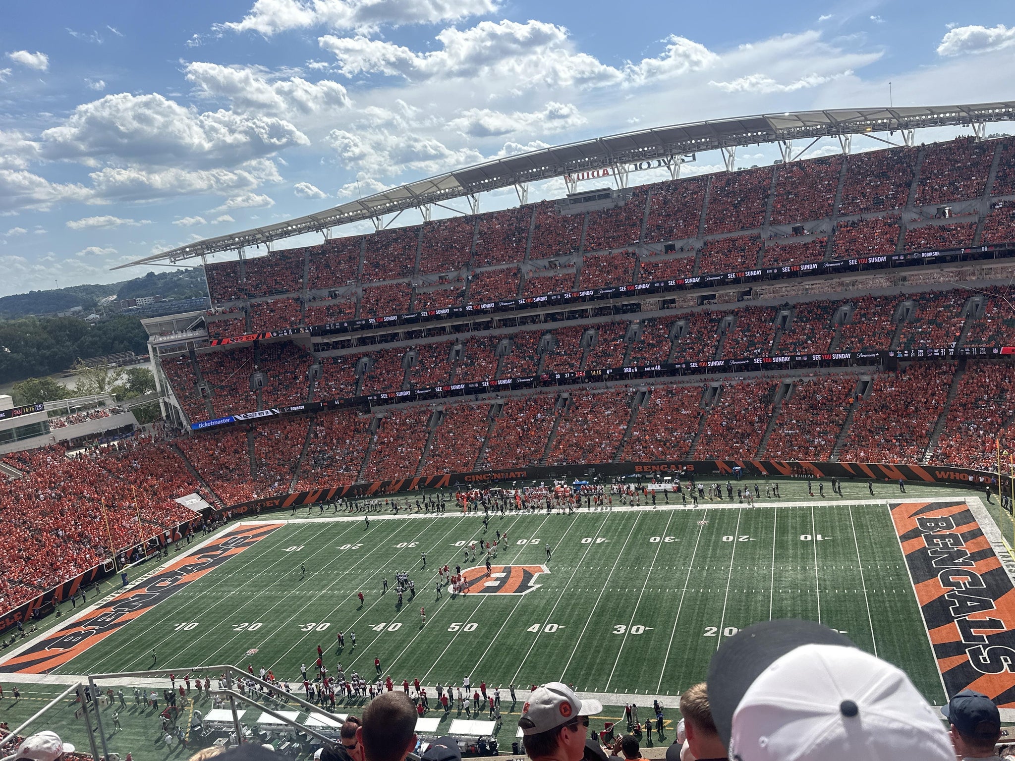 Real Fan View taken from Section 337 at Paycor Stadium by Alexie D
