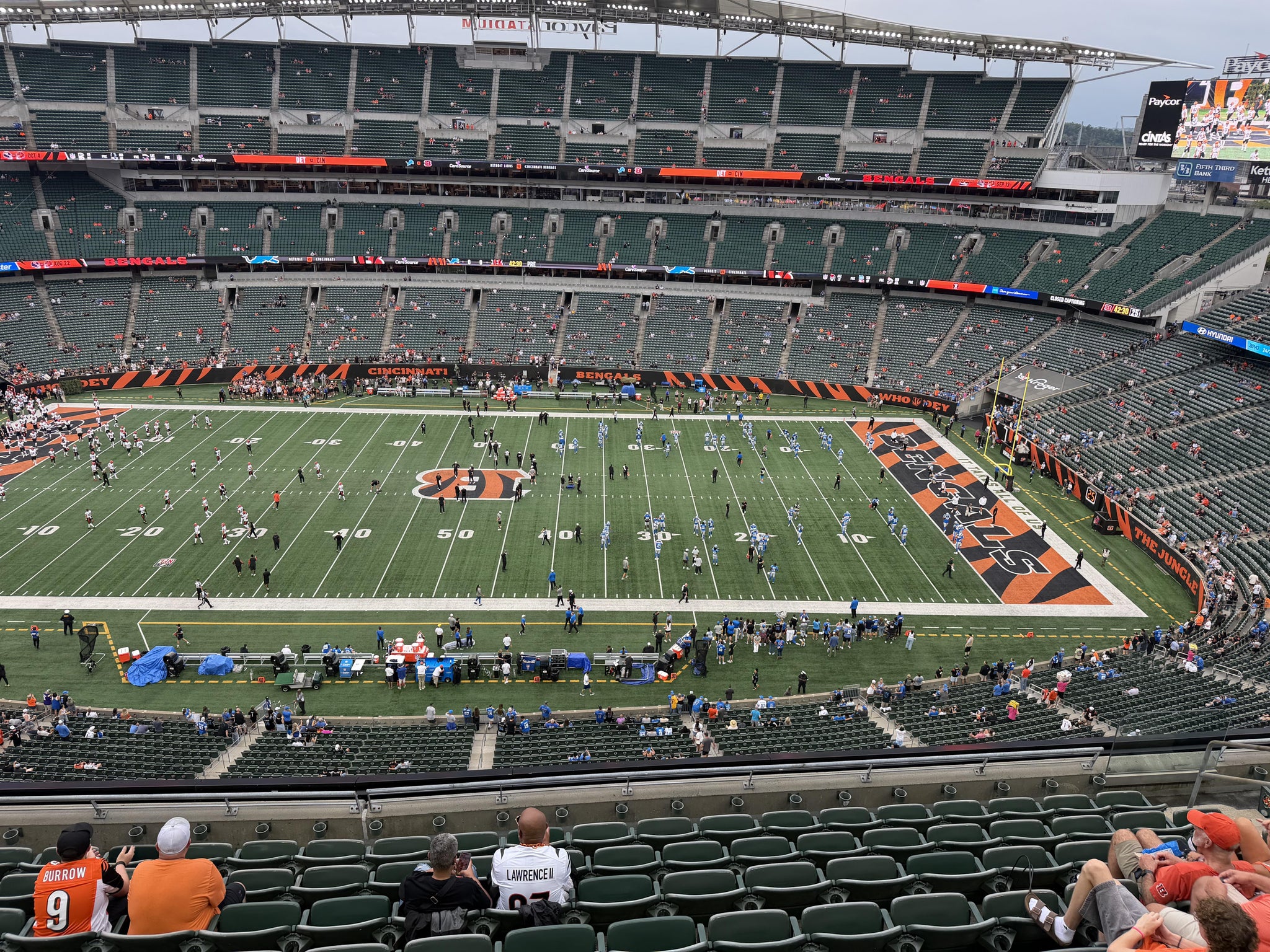 Real Fan View taken from Section 339 at Paycor Stadium by Grant B