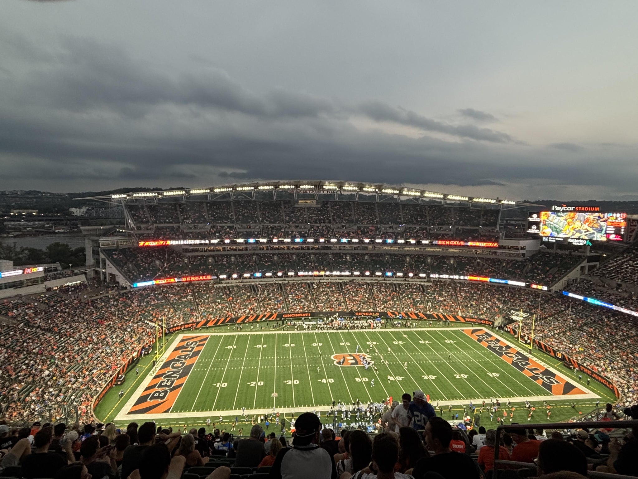 Real Fan View taken from Section 342 at Paycor Stadium by Jason K