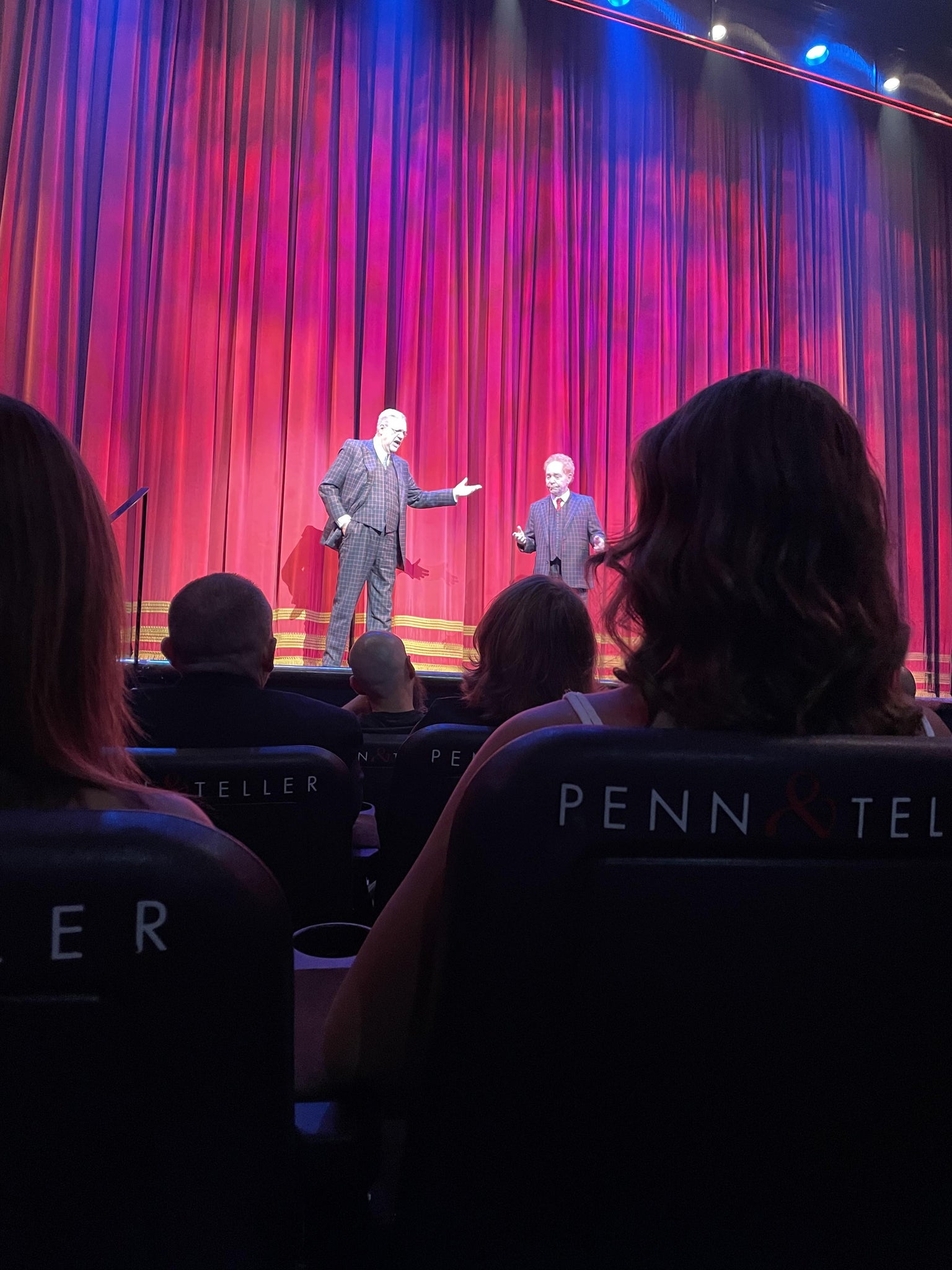 Real Fan View taken from Section 2 at Penn and Teller Theater at Rio Las Vegas by Brandelin F