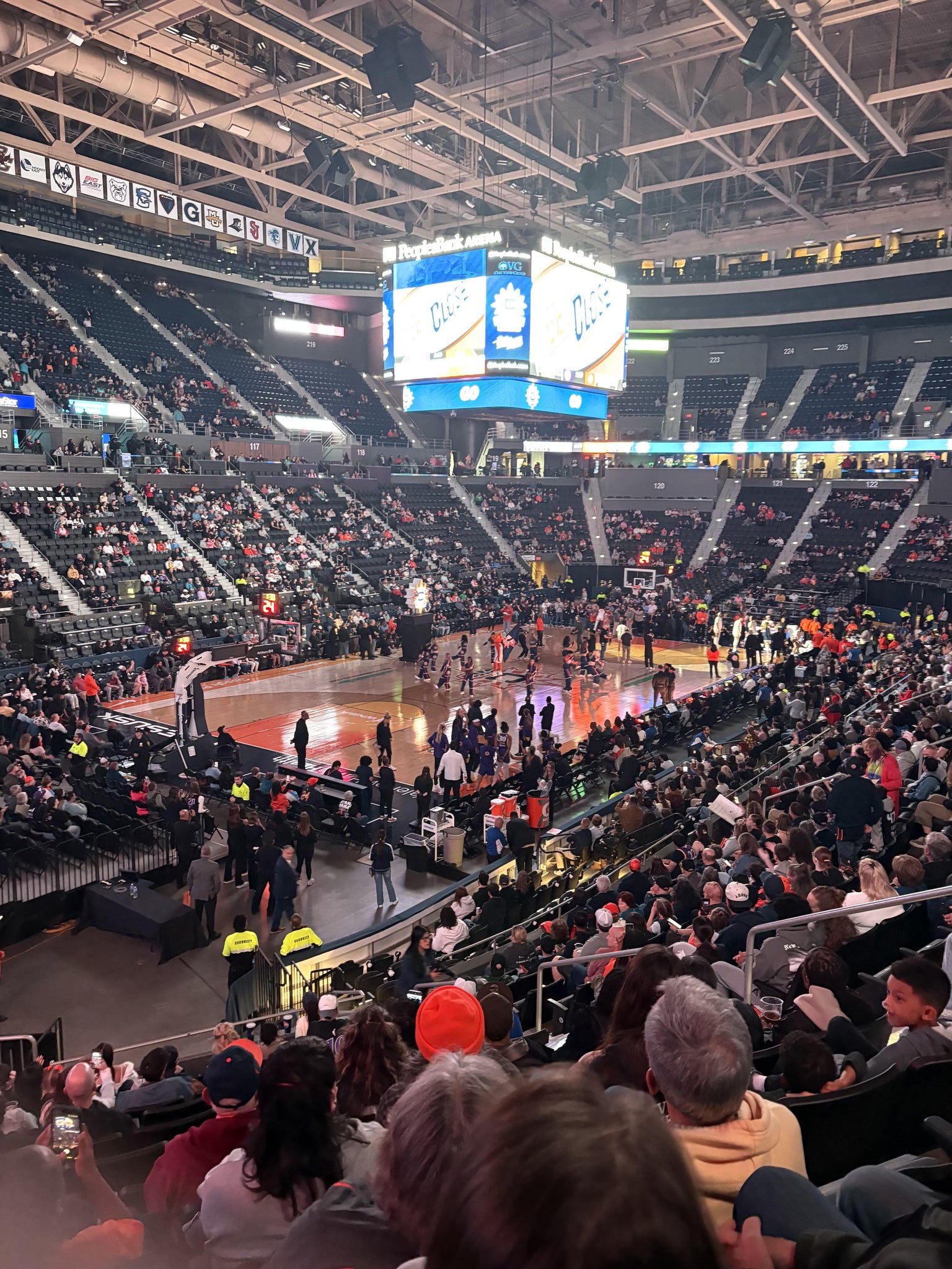 Real Fan View taken from Section 107 at PeoplesBank Arena by Bernice M