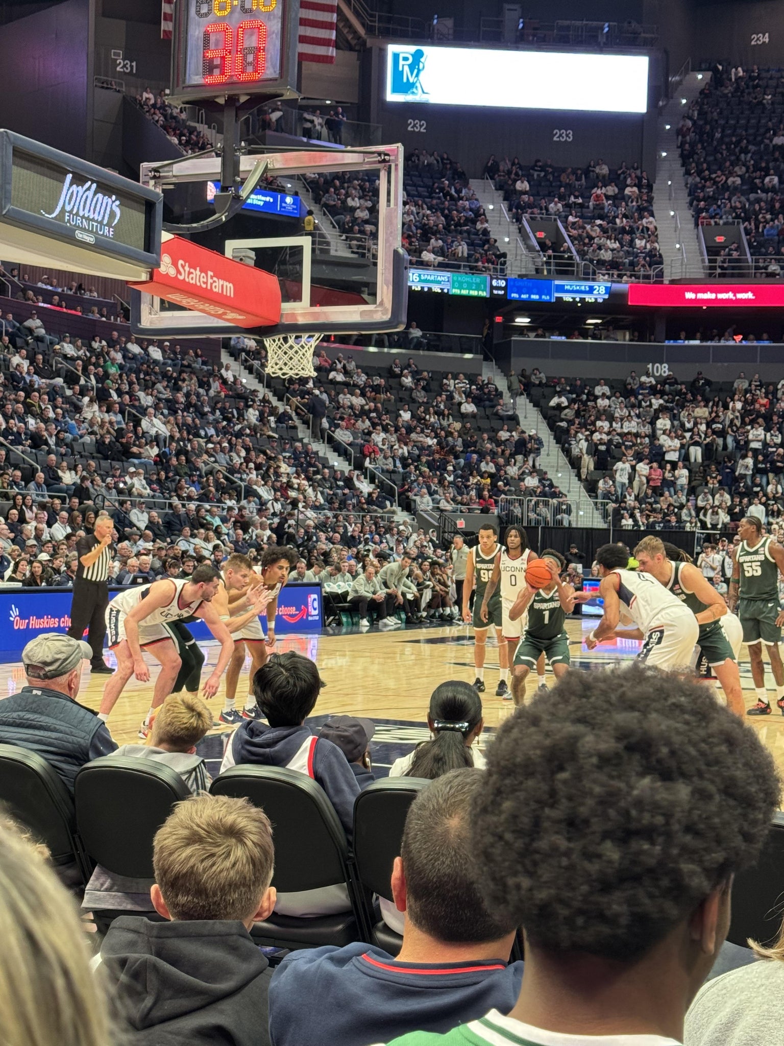 Real Fan View taken from Section 121 at PeoplesBank Arena by Kimberly P