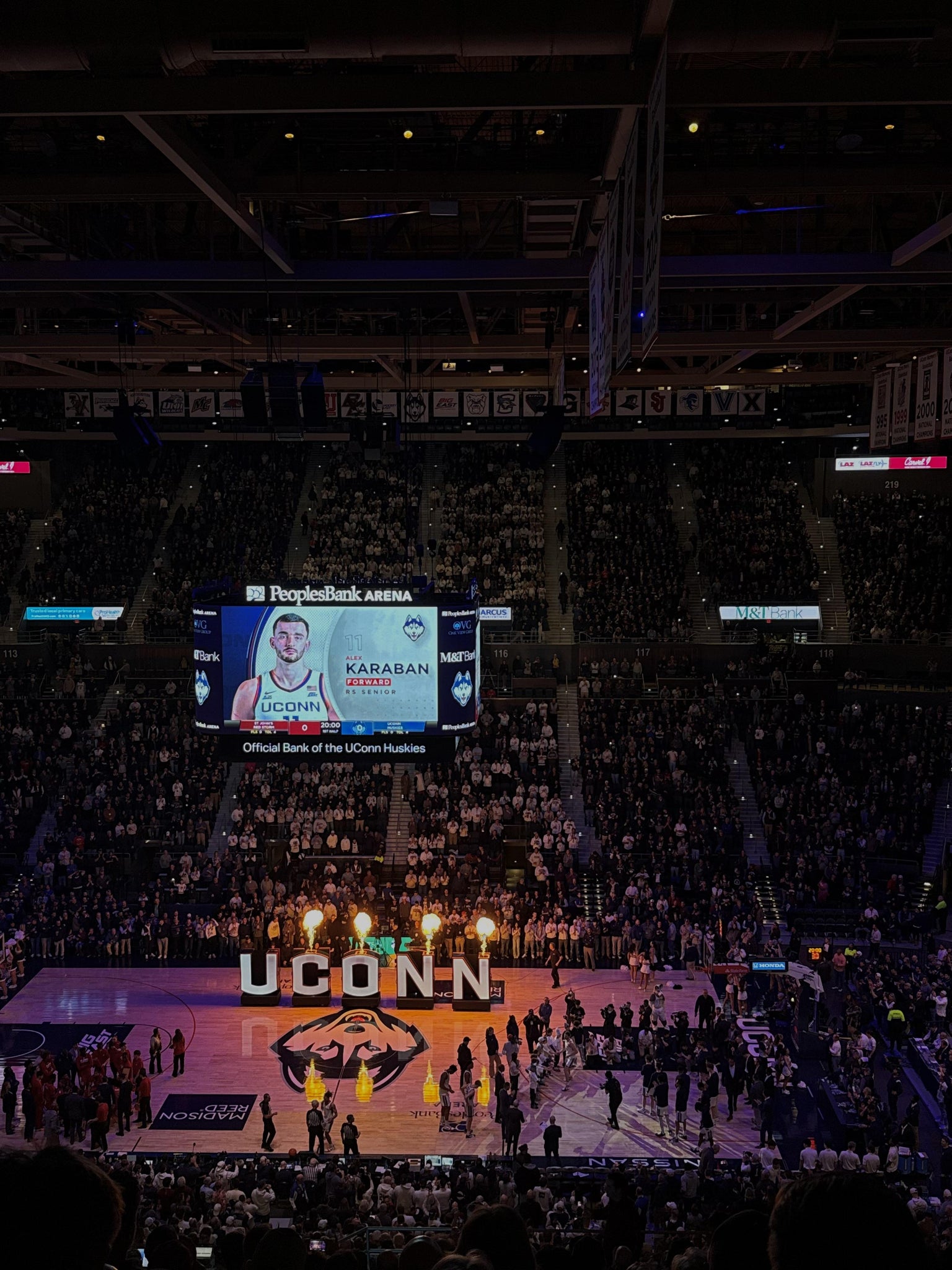 Real Fan View taken from Section 203 at PeoplesBank Arena by Anonymous User