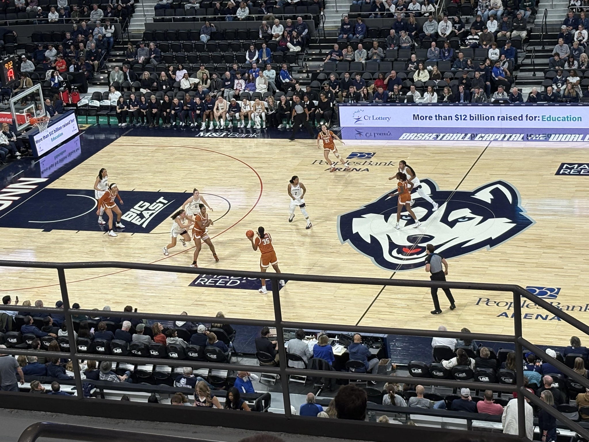 Real Fan View taken from Section 214 at PeoplesBank Arena by Jeff J
