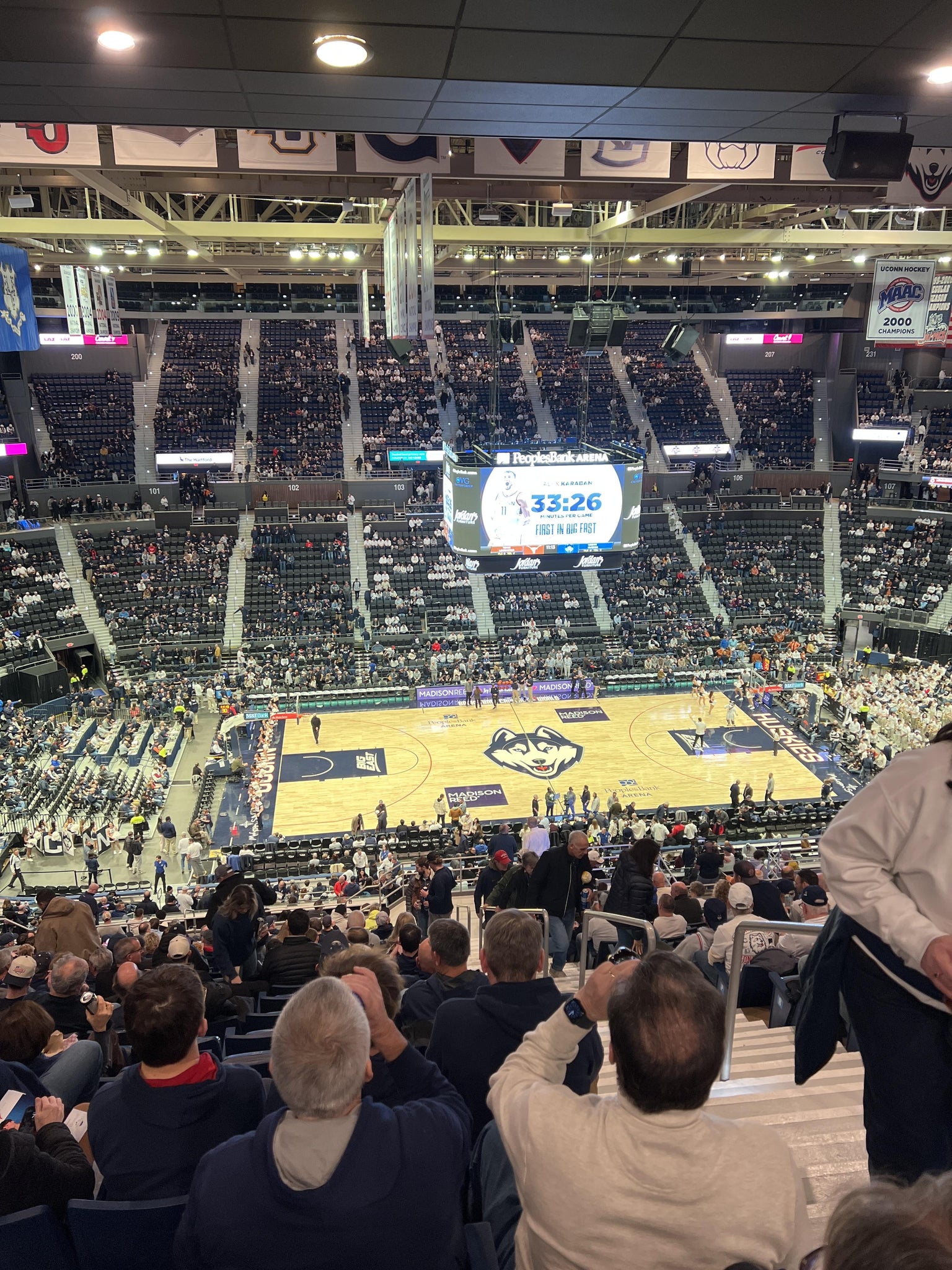 Real Fan View taken from Section 217 at PeoplesBank Arena by Dan M