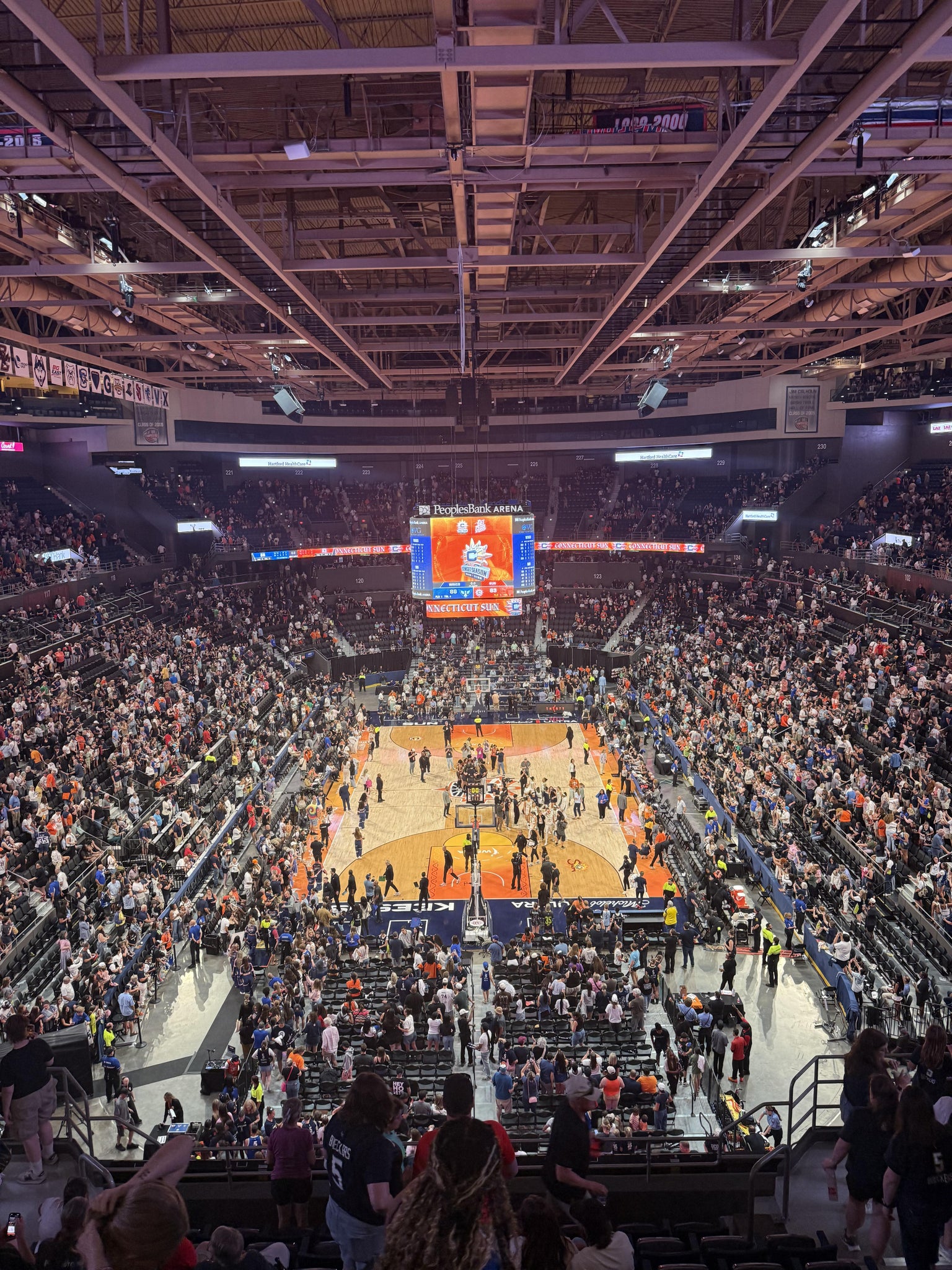 Real Fan View taken from Section 236 at PeoplesBank Arena by Emma V