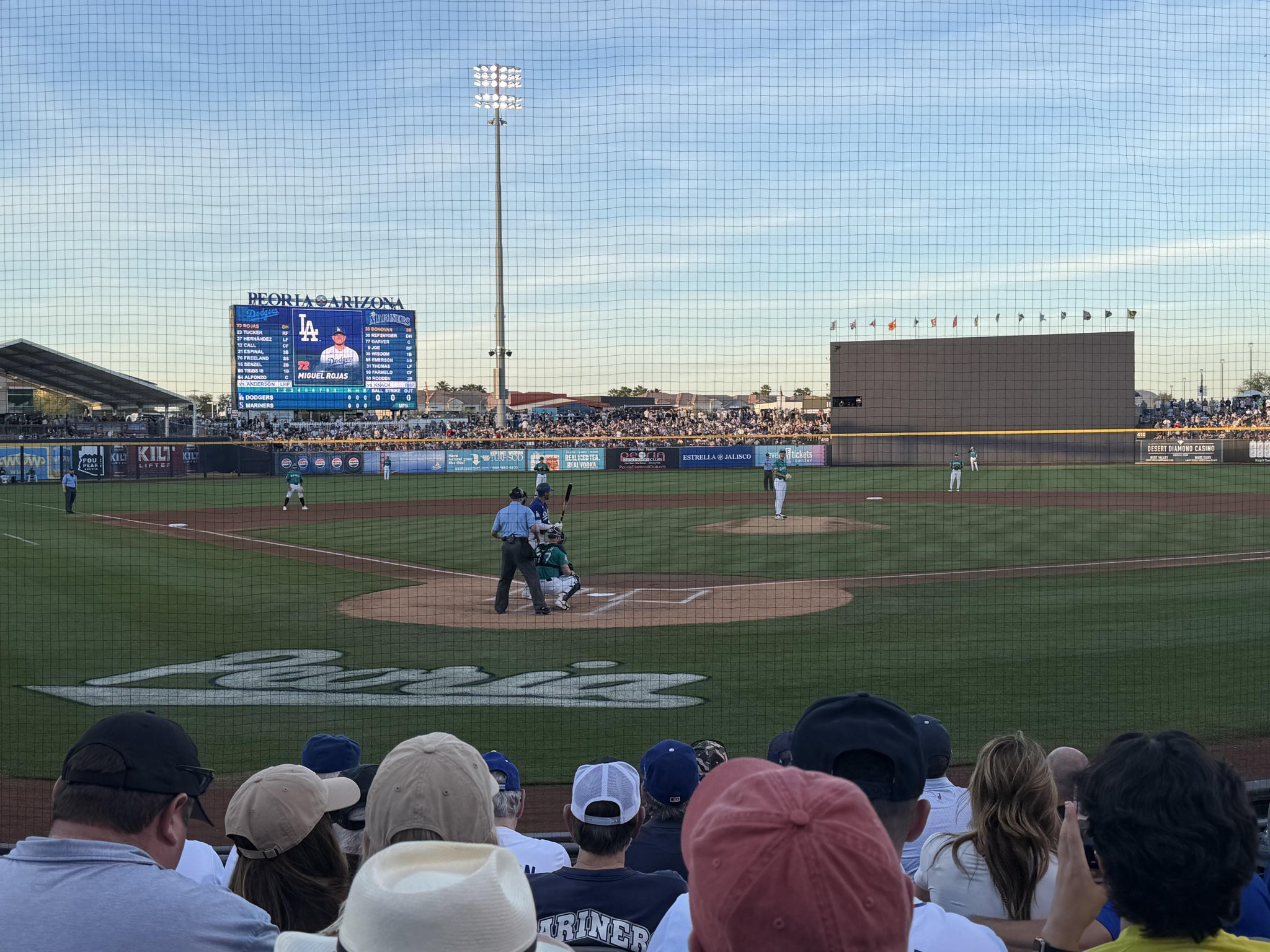 Real Fan View taken from Section 102 at Peoria Sports Complex by Anonymous User