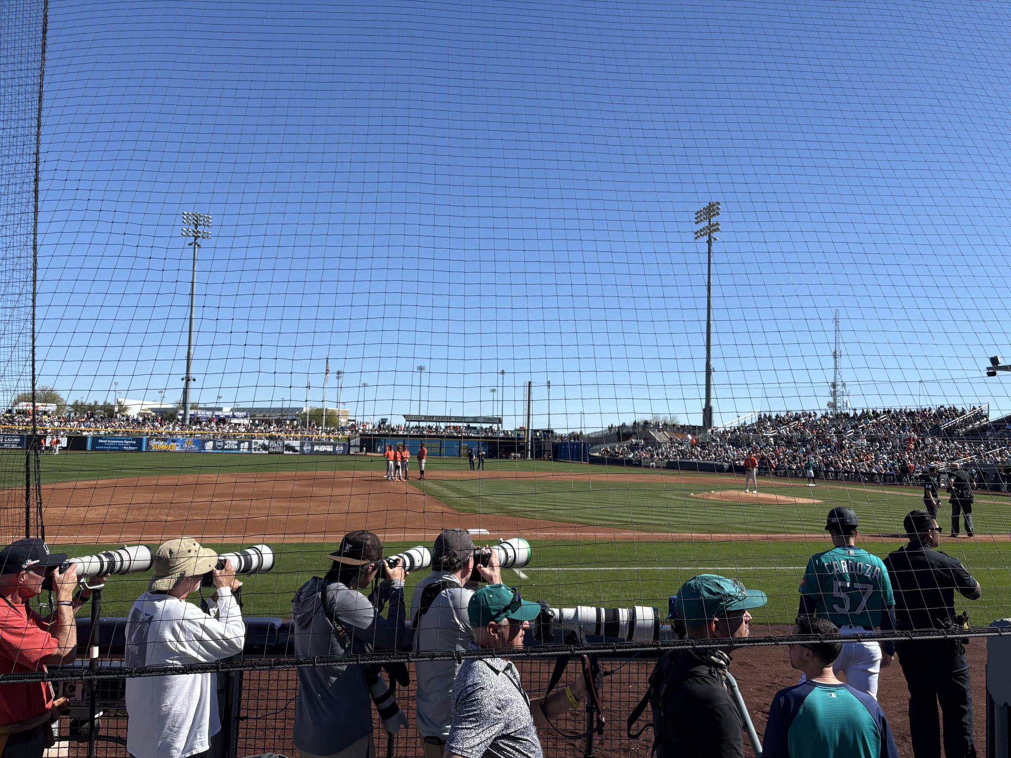 Real Fan View taken from Section 113 at Peoria Sports Complex by Tracy O