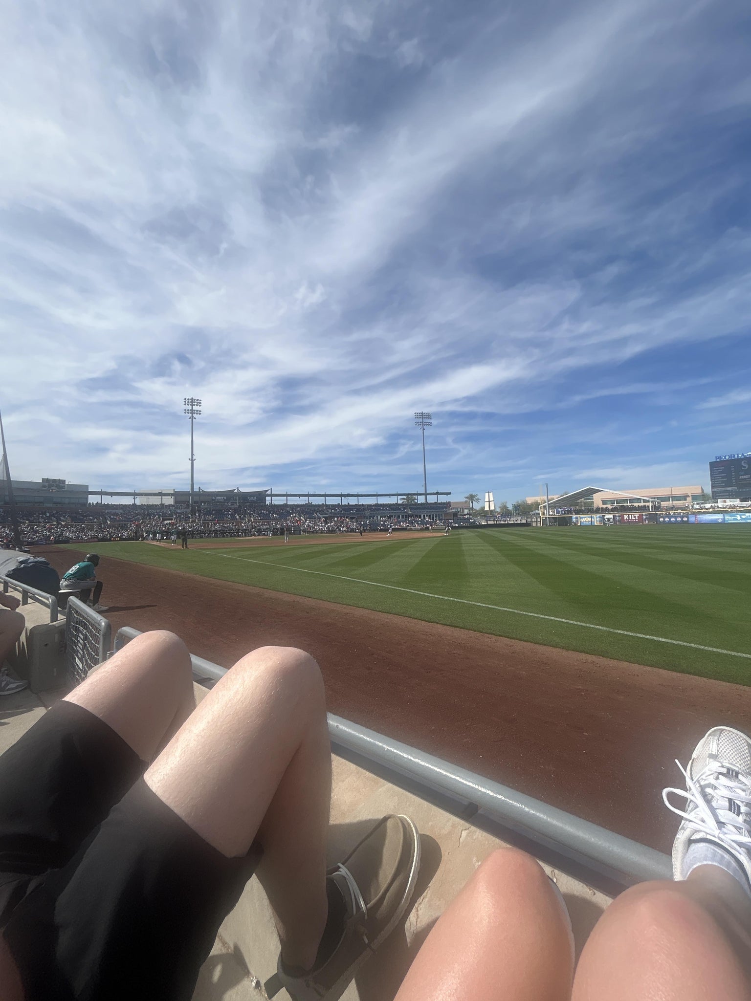 Real Fan View taken from Section 124 at Peoria Sports Complex by Loren F