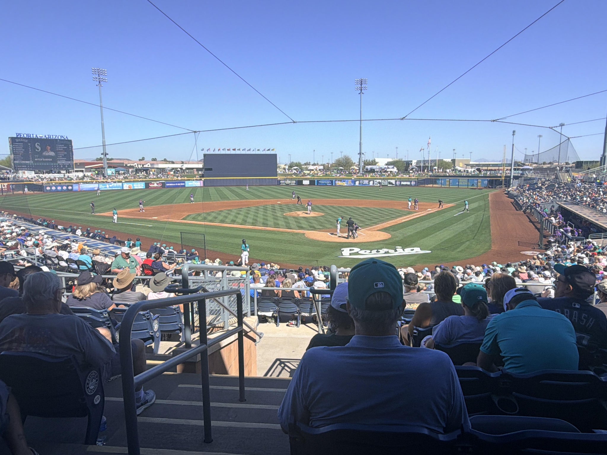 Real Fan View taken from Section 201 at Peoria Sports Complex by Scott M