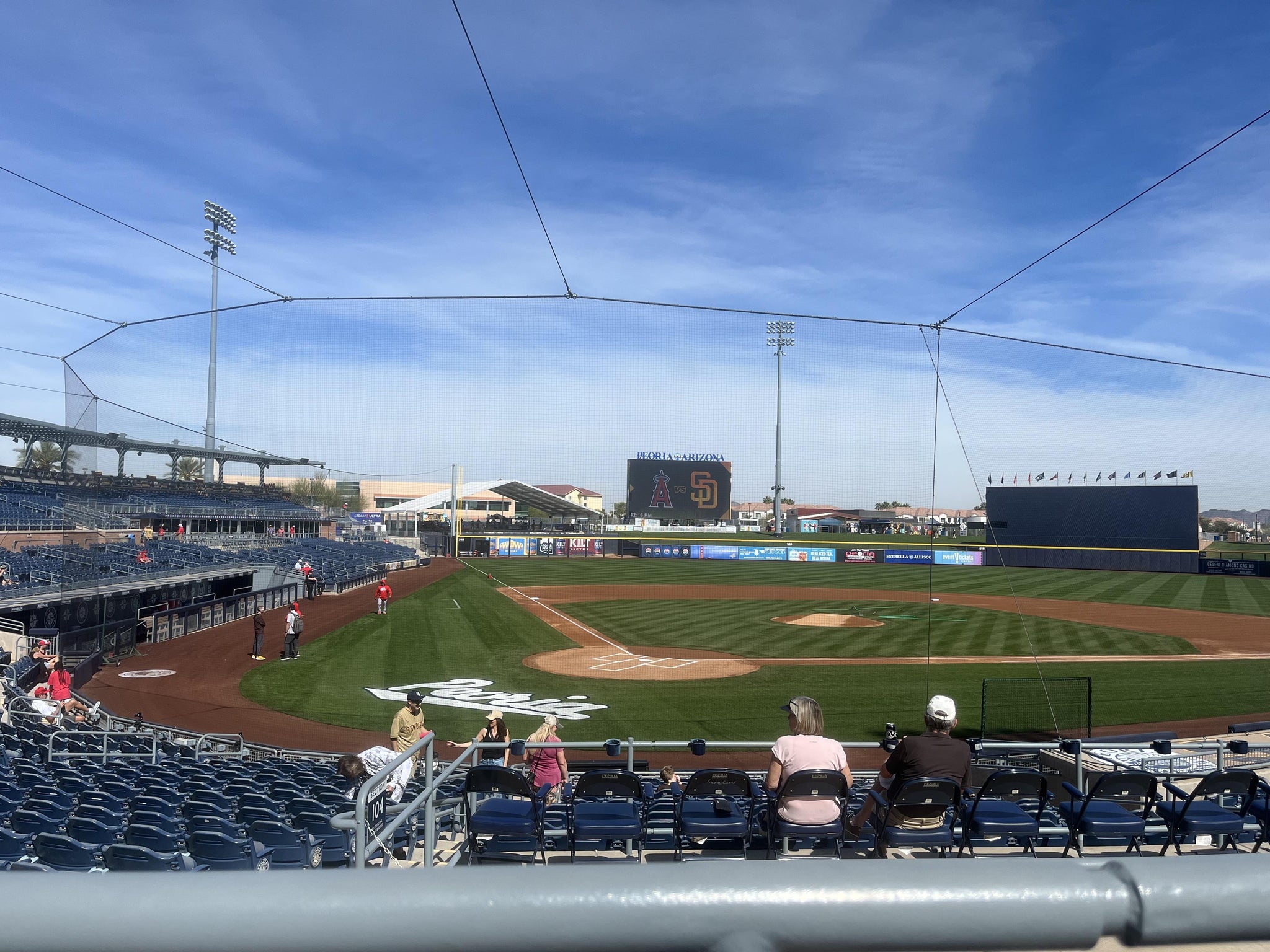Real Fan View taken from Section 204 at Peoria Sports Complex by David S