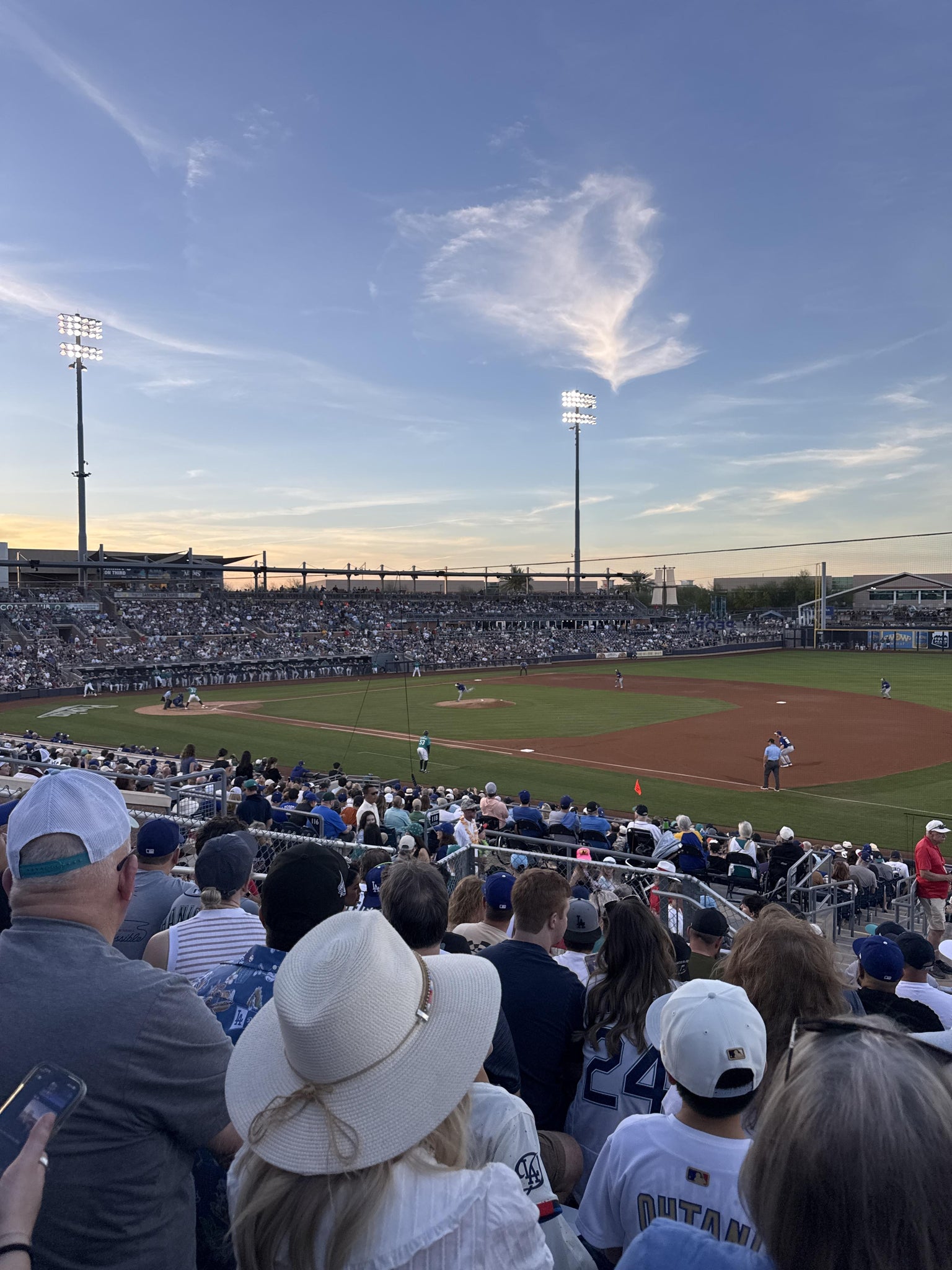 Real Fan View taken from Section 218 at Peoria Sports Complex by Felicia T