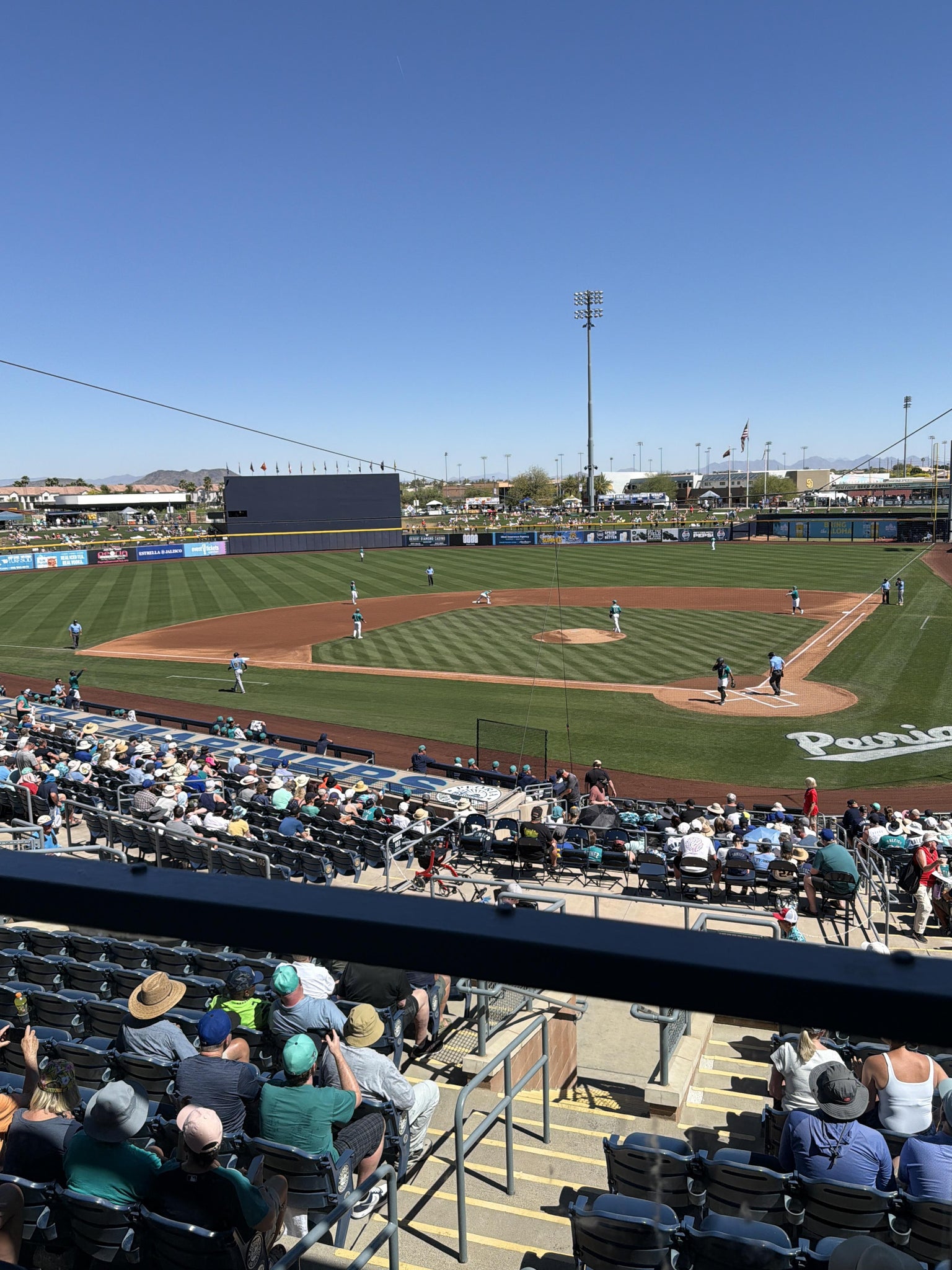 Real Fan View taken from Section 303 at Peoria Sports Complex by Scott S