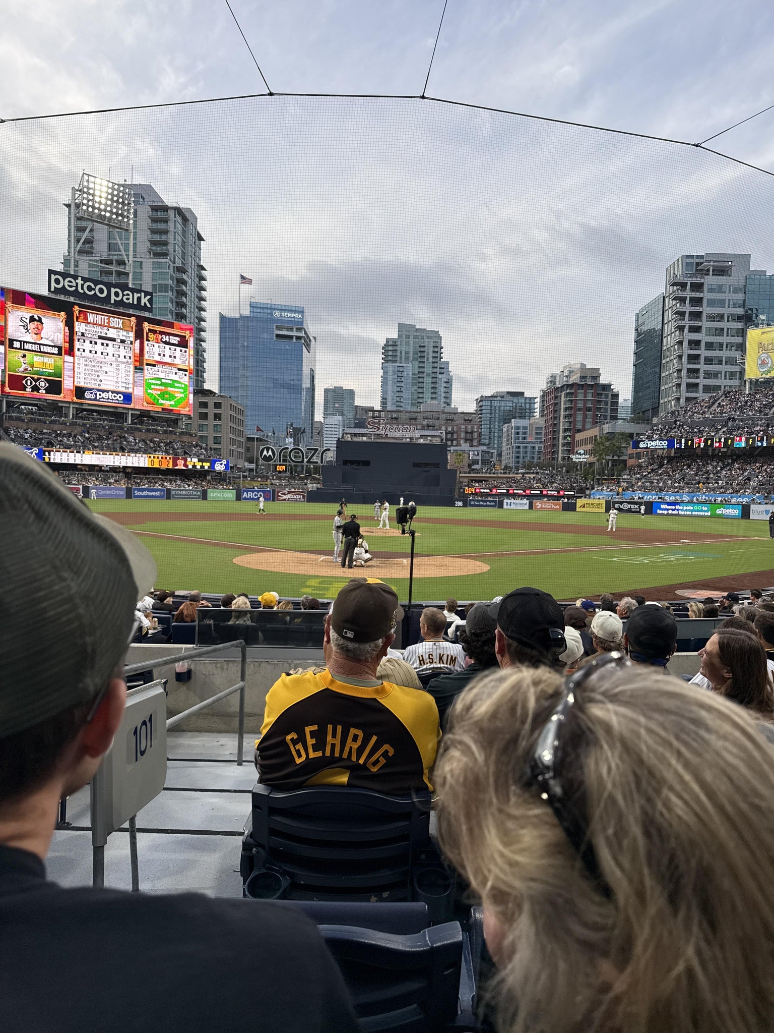 Real Fan View taken from Section 101 at Petco Park by Jason S
