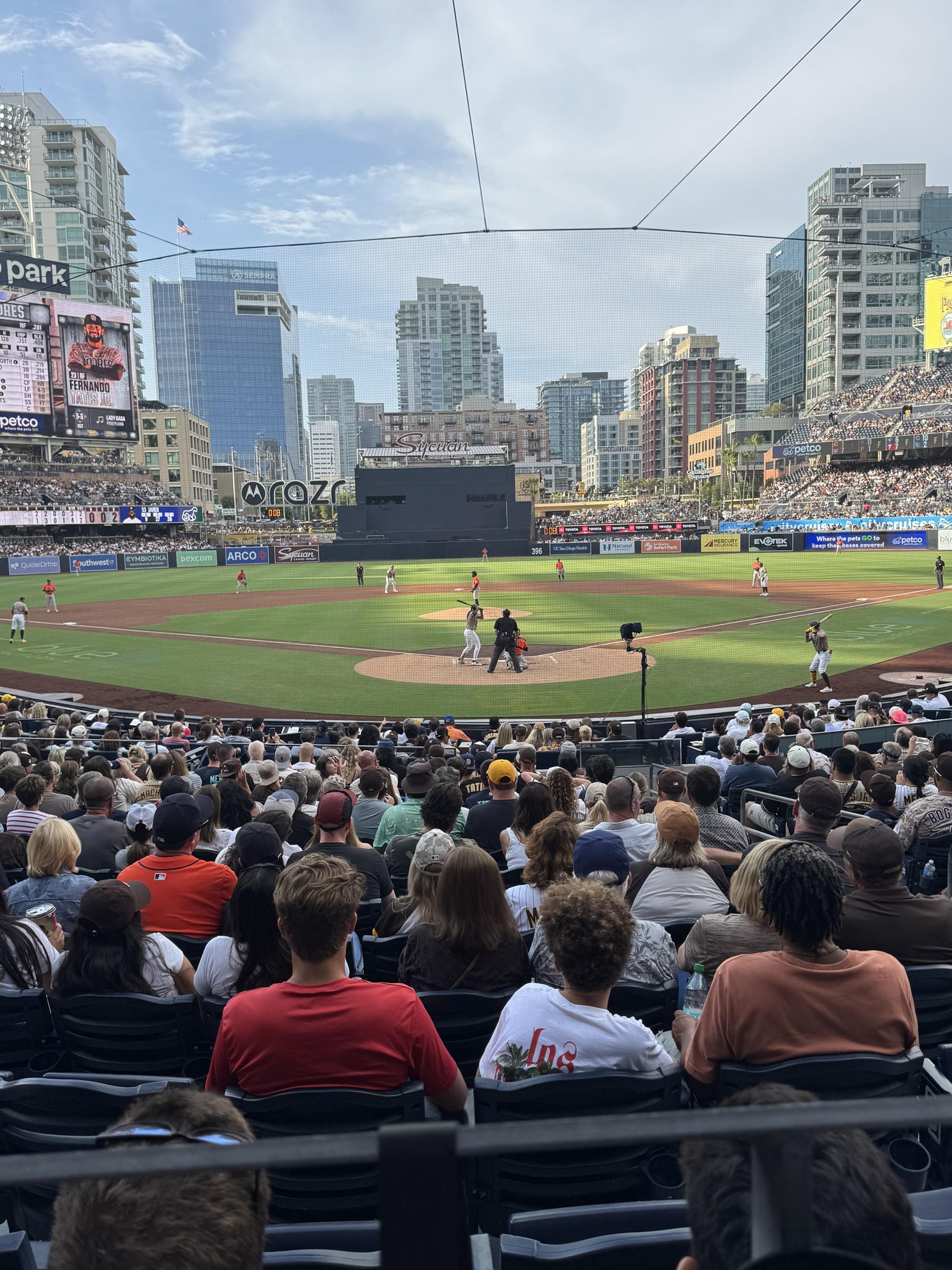 Vue réelle des fans prise de la Section 102 au site Petco Park par Shannon M