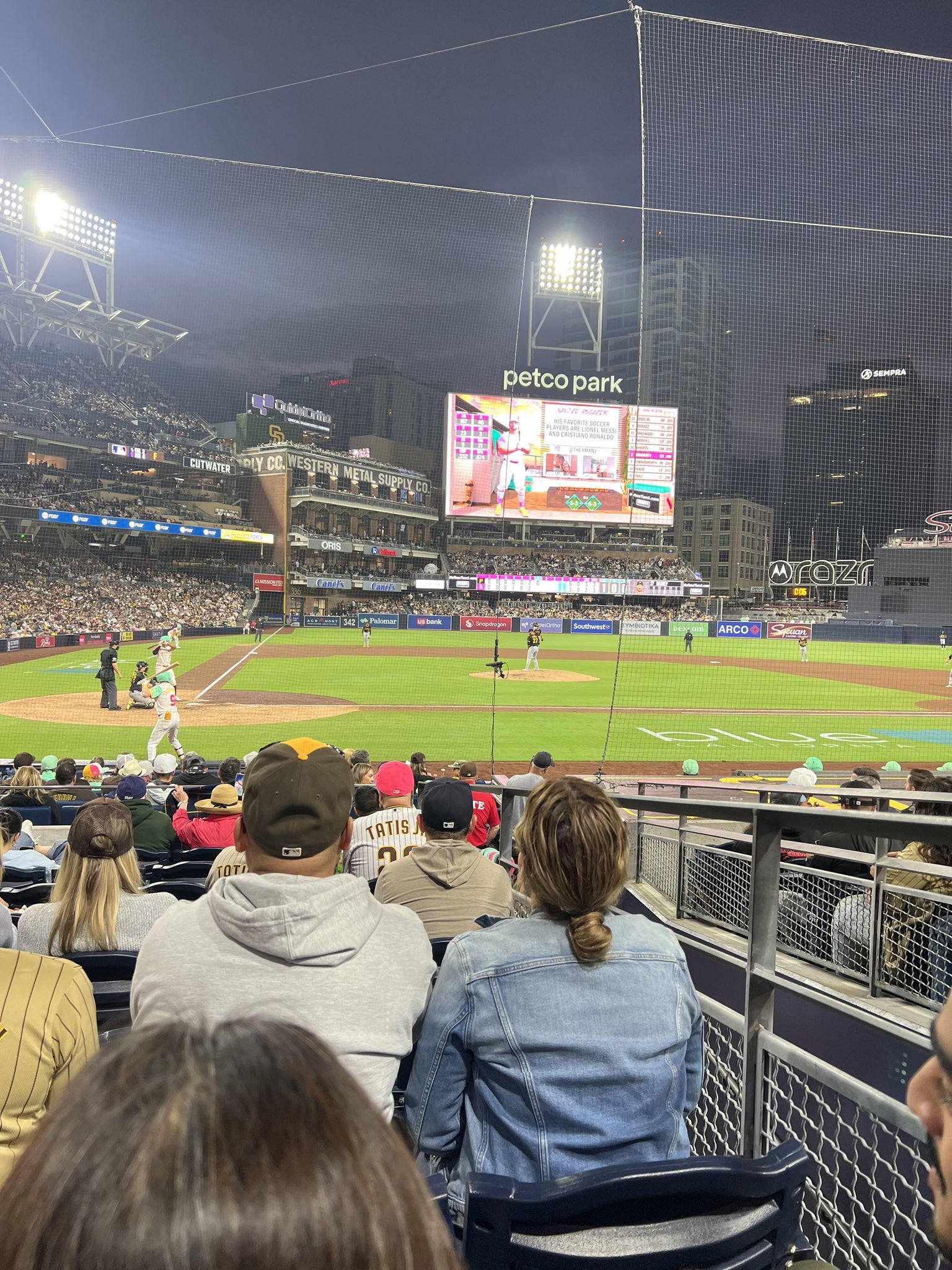 Vue réelle des fans prise de la Section 105 au site Petco Park par Andrew G