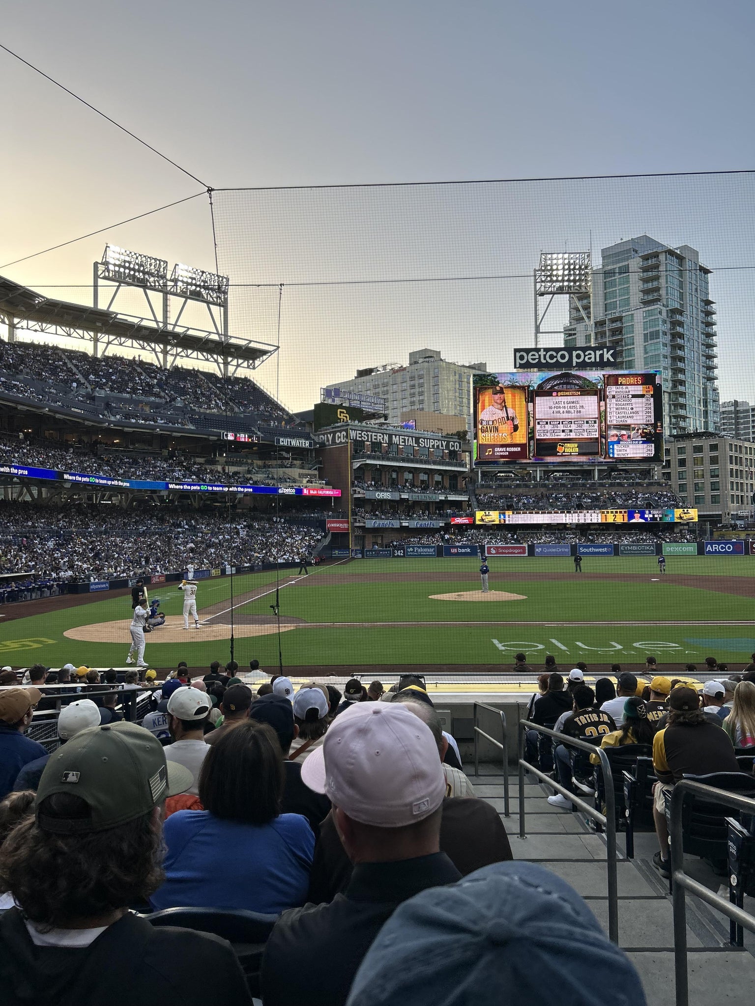 Vue réelle des fans prise de la Section 105 au site Petco Park par Susan M