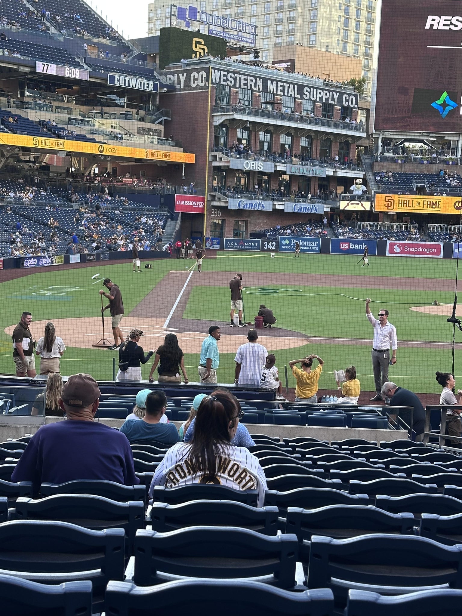 Real Fan View taken from Section 105 at Petco Park by Julia M