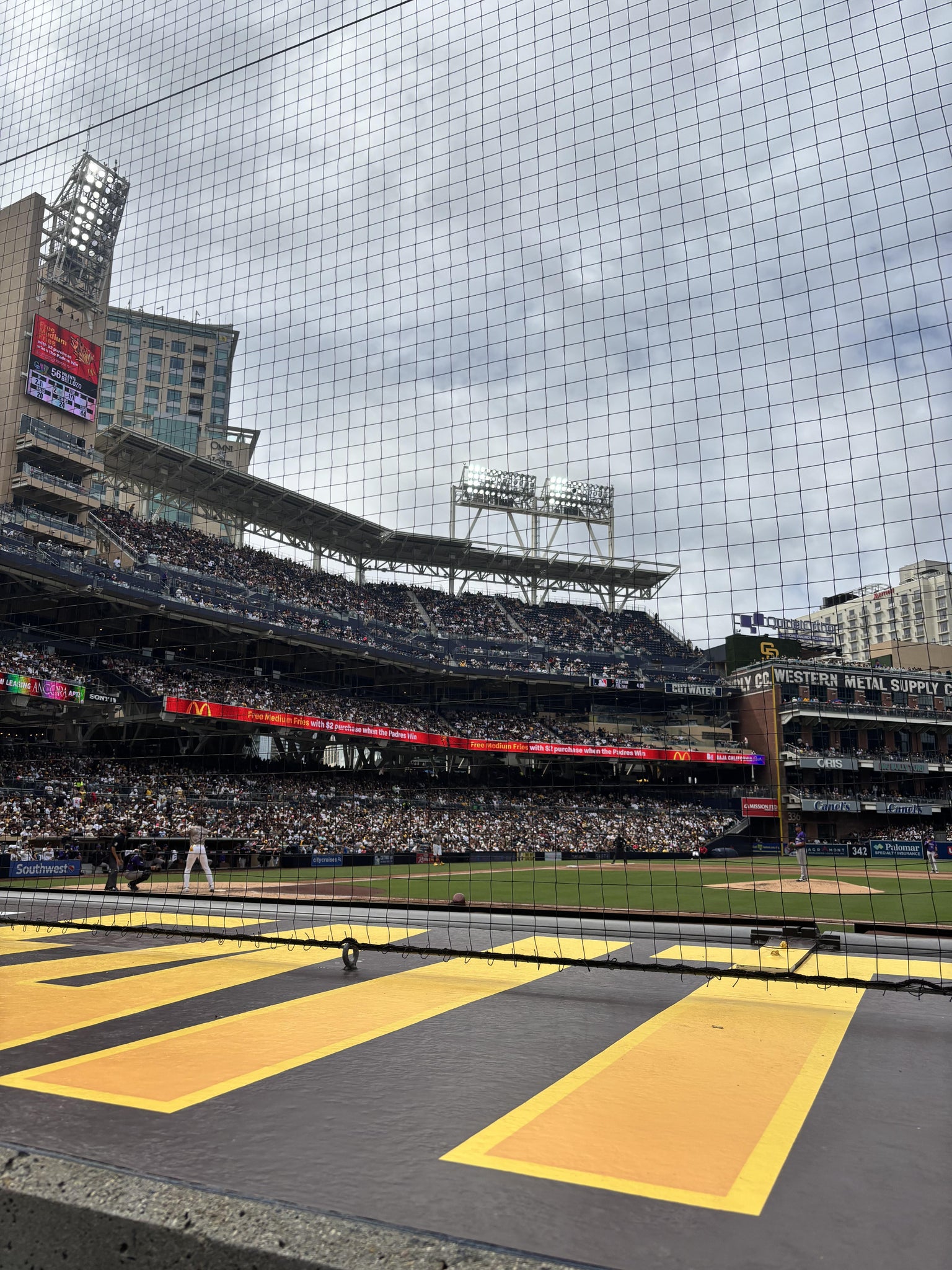 Real Fan View taken from Section 107 at Petco Park by Samantha R