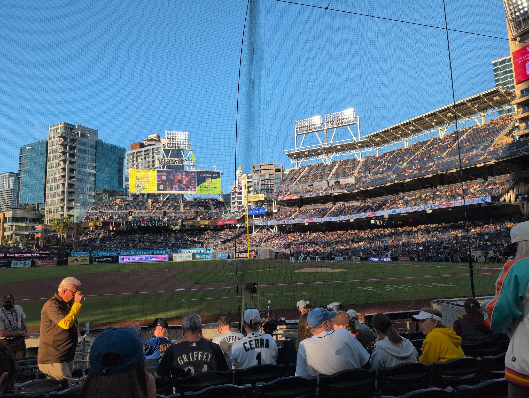 Real Fan View taken from Section 110 at Petco Park by Yazmin E