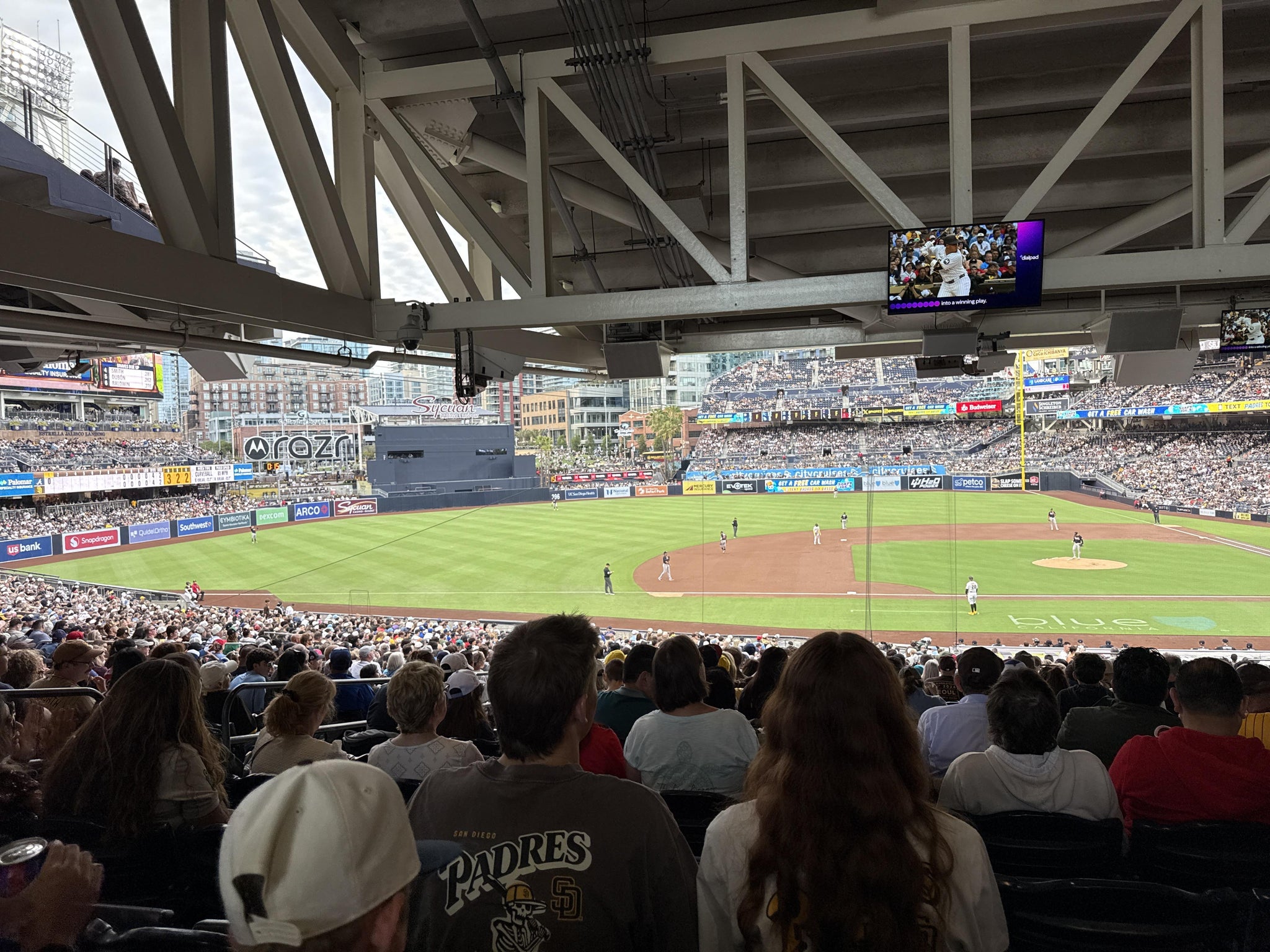 Real Fan View taken from Section 110 at Petco Park by Matea B
