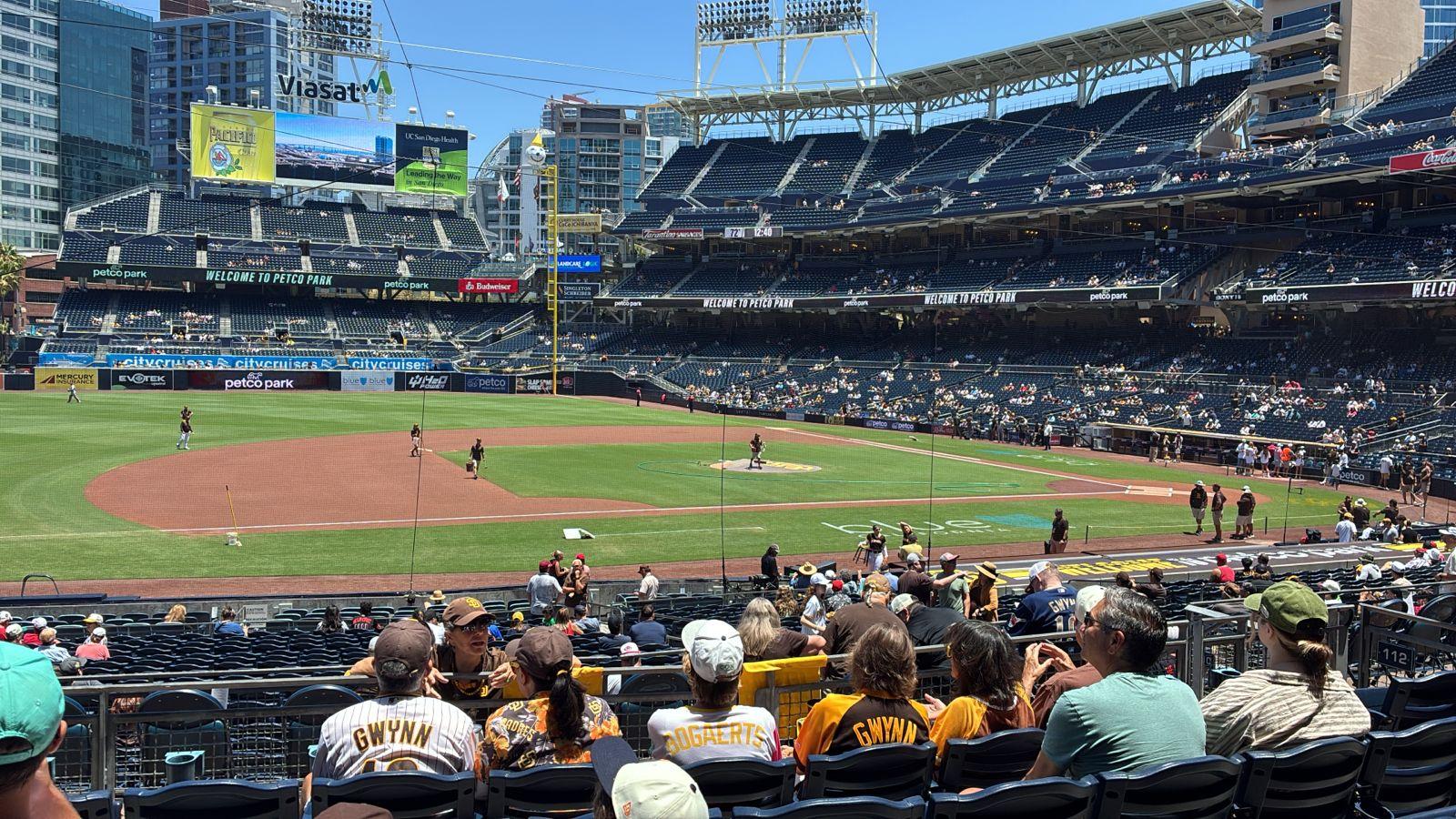 Real Fan View taken from Section 112 at Petco Park by Victor M