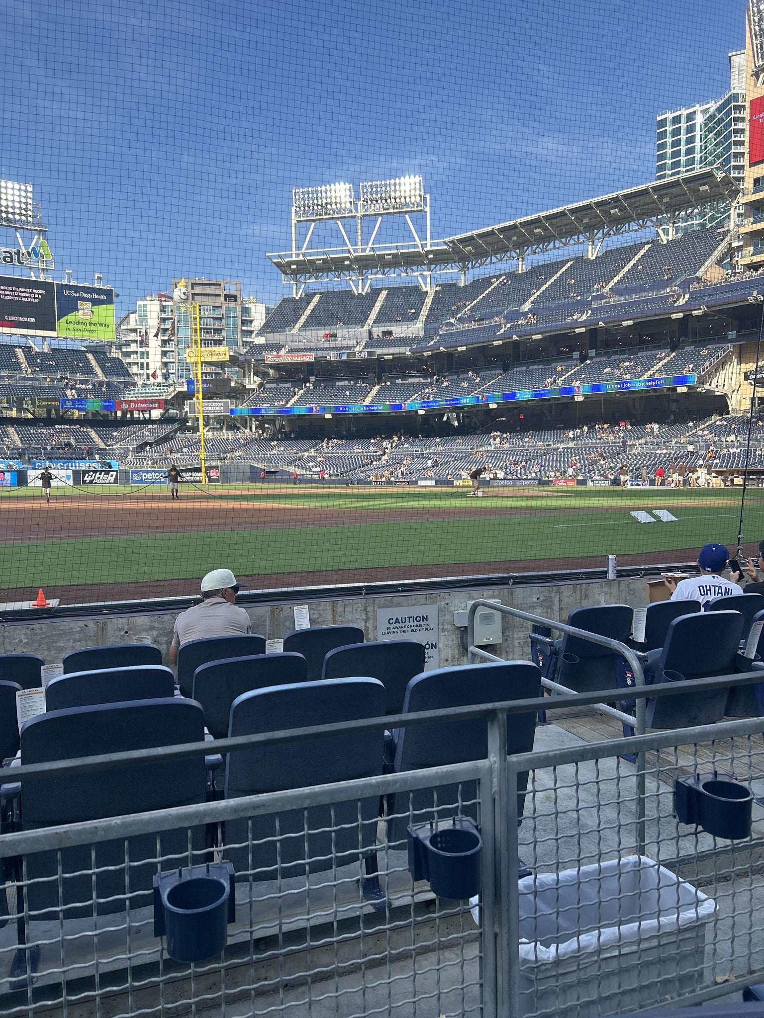 Real Fan View taken from Section 112 at Petco Park by Amanda M