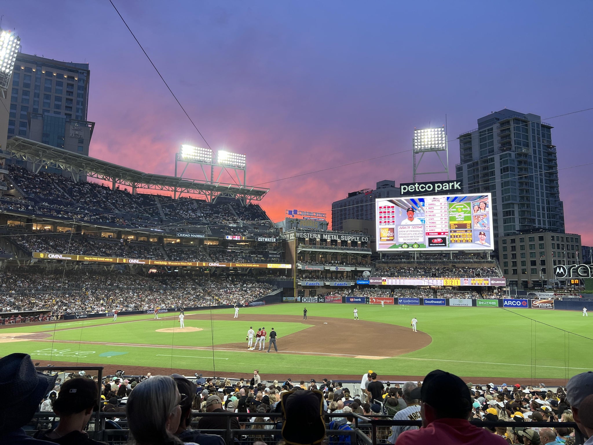 Vue réelle des fans prise de la Section 113 B au site Petco Park par Barbara M