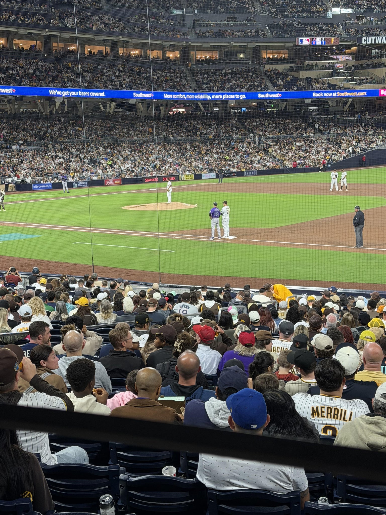 Real Fan View taken from Section 113 at Petco Park by Anonymous User