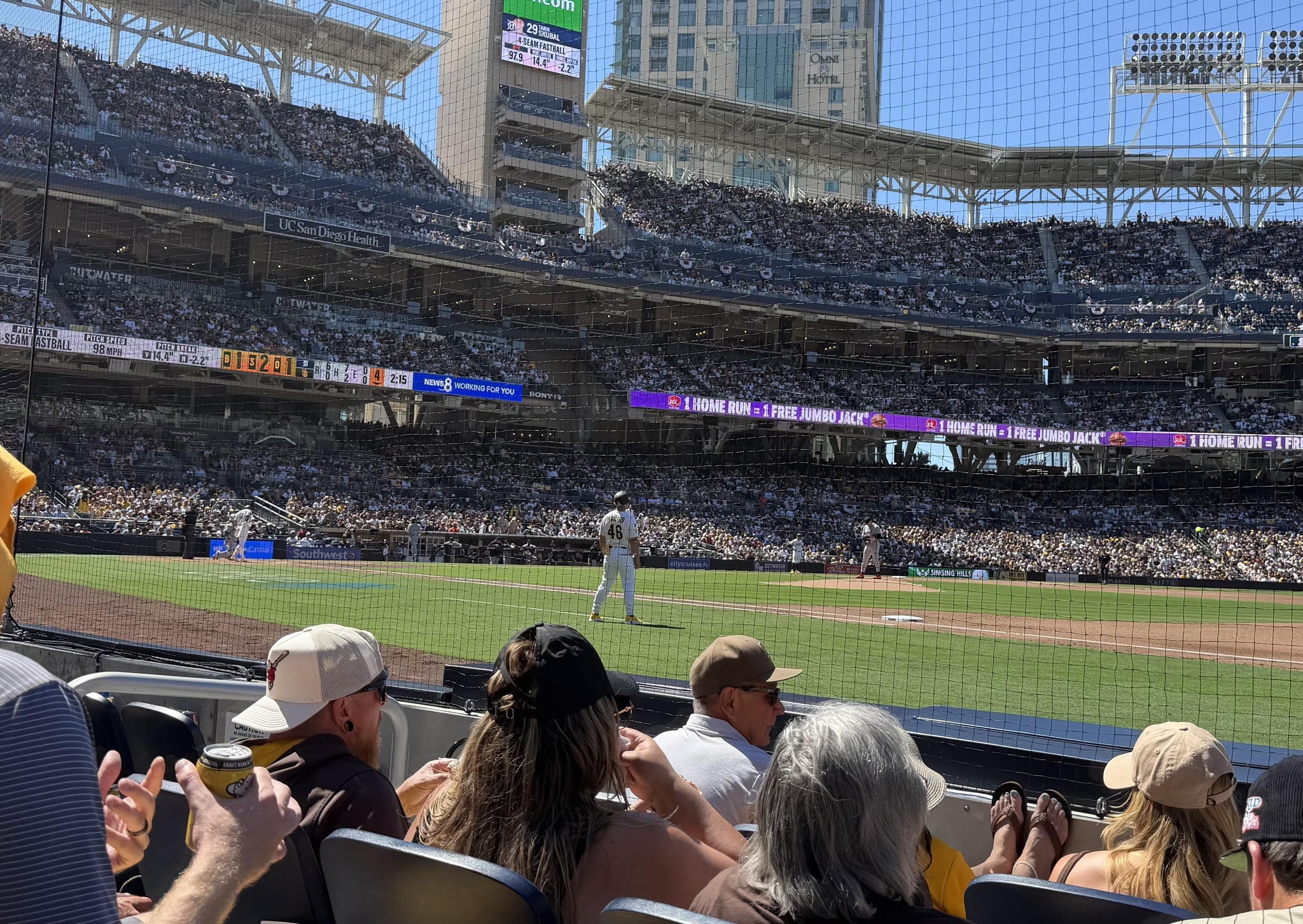 Real Fan View taken from Section 113 at Petco Park by Eileen H