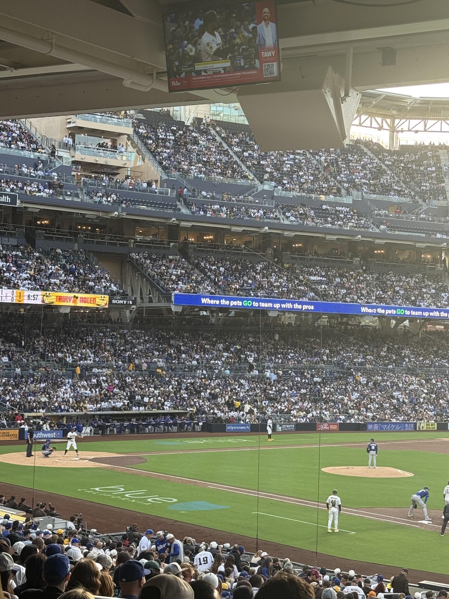 Vue réelle des fans prise de la Section 115 au site Petco Park par Nicholas G