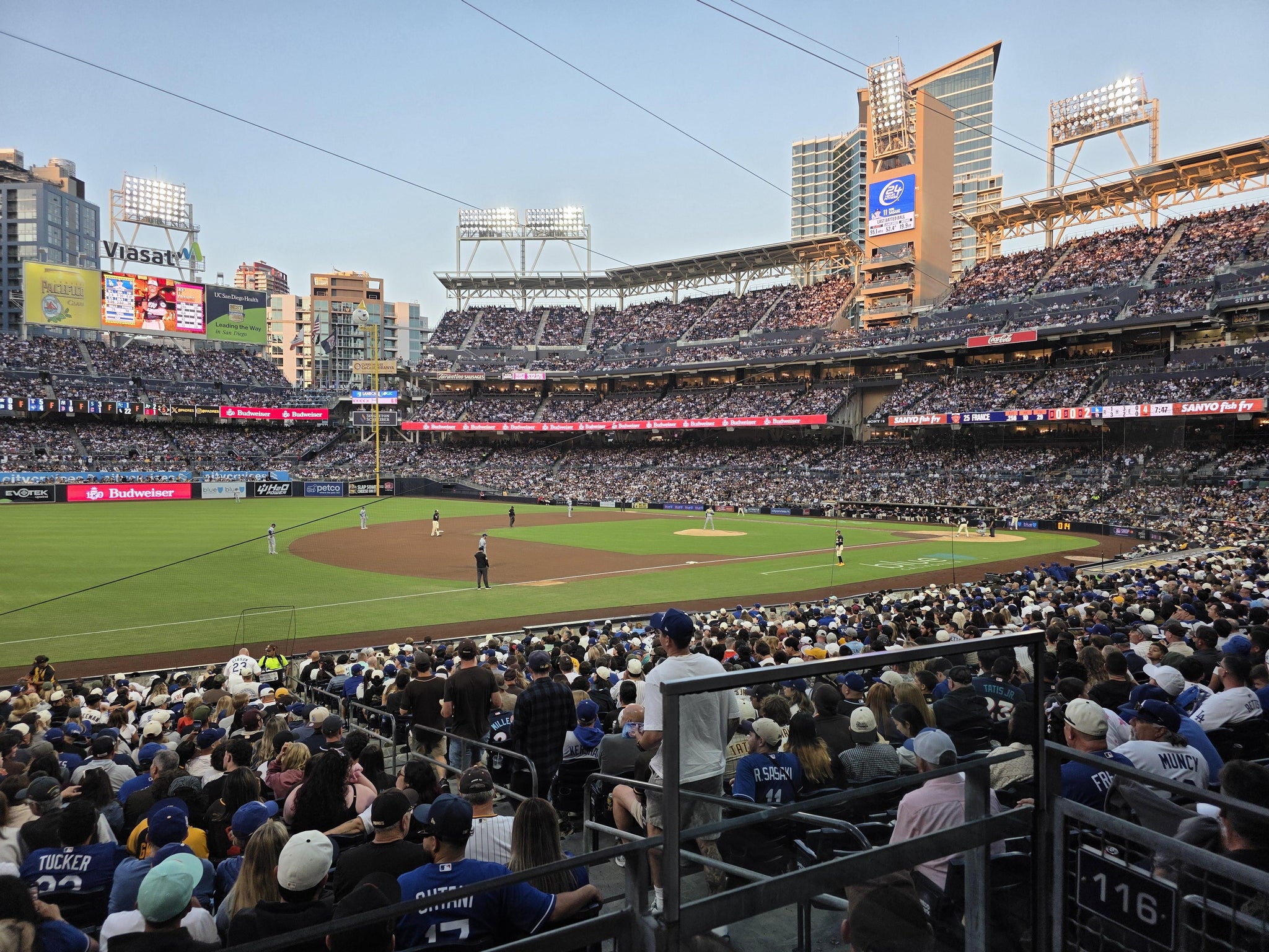 Real Fan View taken from Section 116 at Petco Park by Randy C