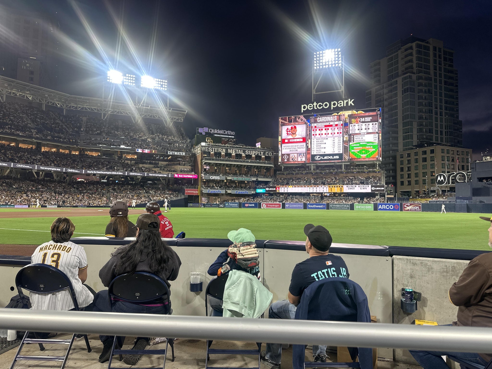 Real Fan View taken from Section 117 at Petco Park by Laraine R
