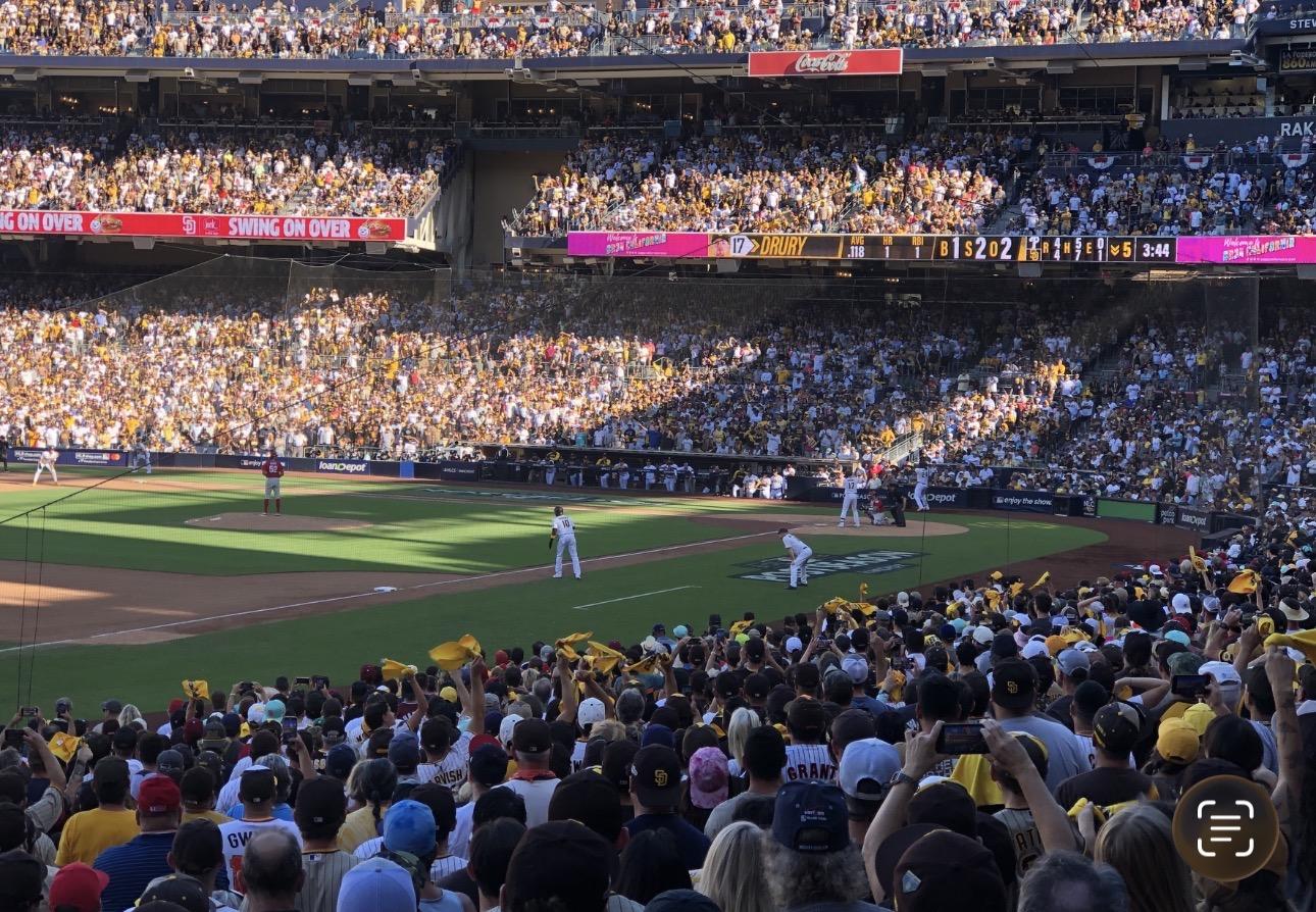 Real Fan View taken from Section 118 at Petco Park by Robert Y