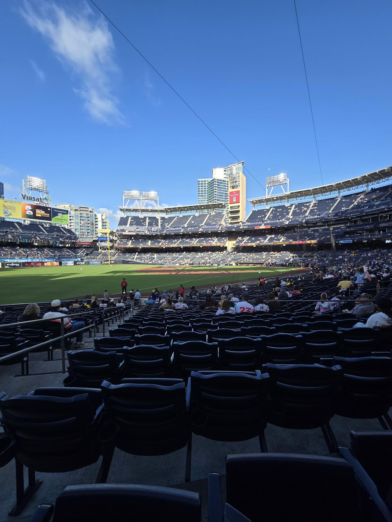 Real Fan View taken from Section 120 at Petco Park by Anonymous User