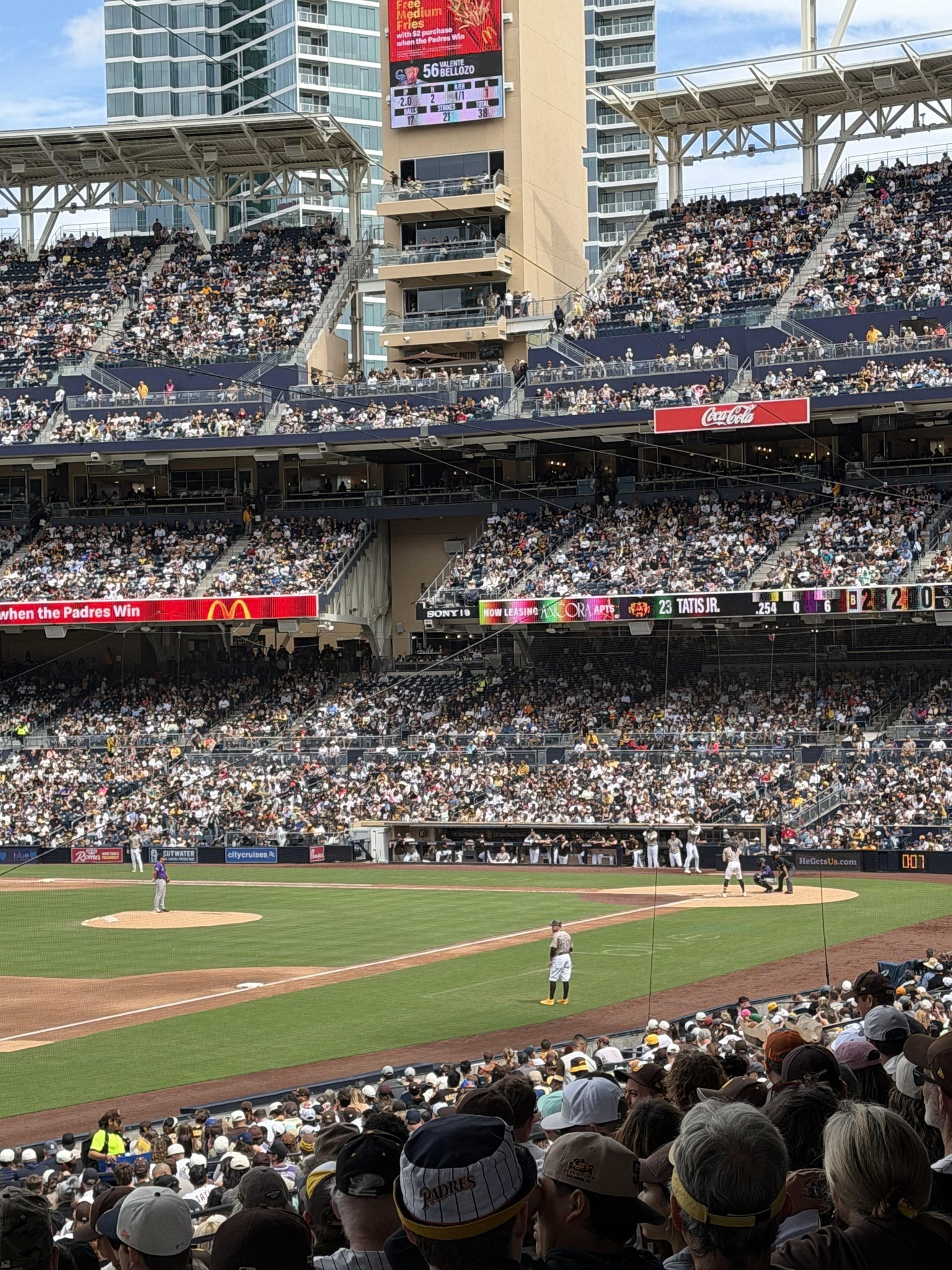 Real Fan View taken from Section 120 at Petco Park by Sara M