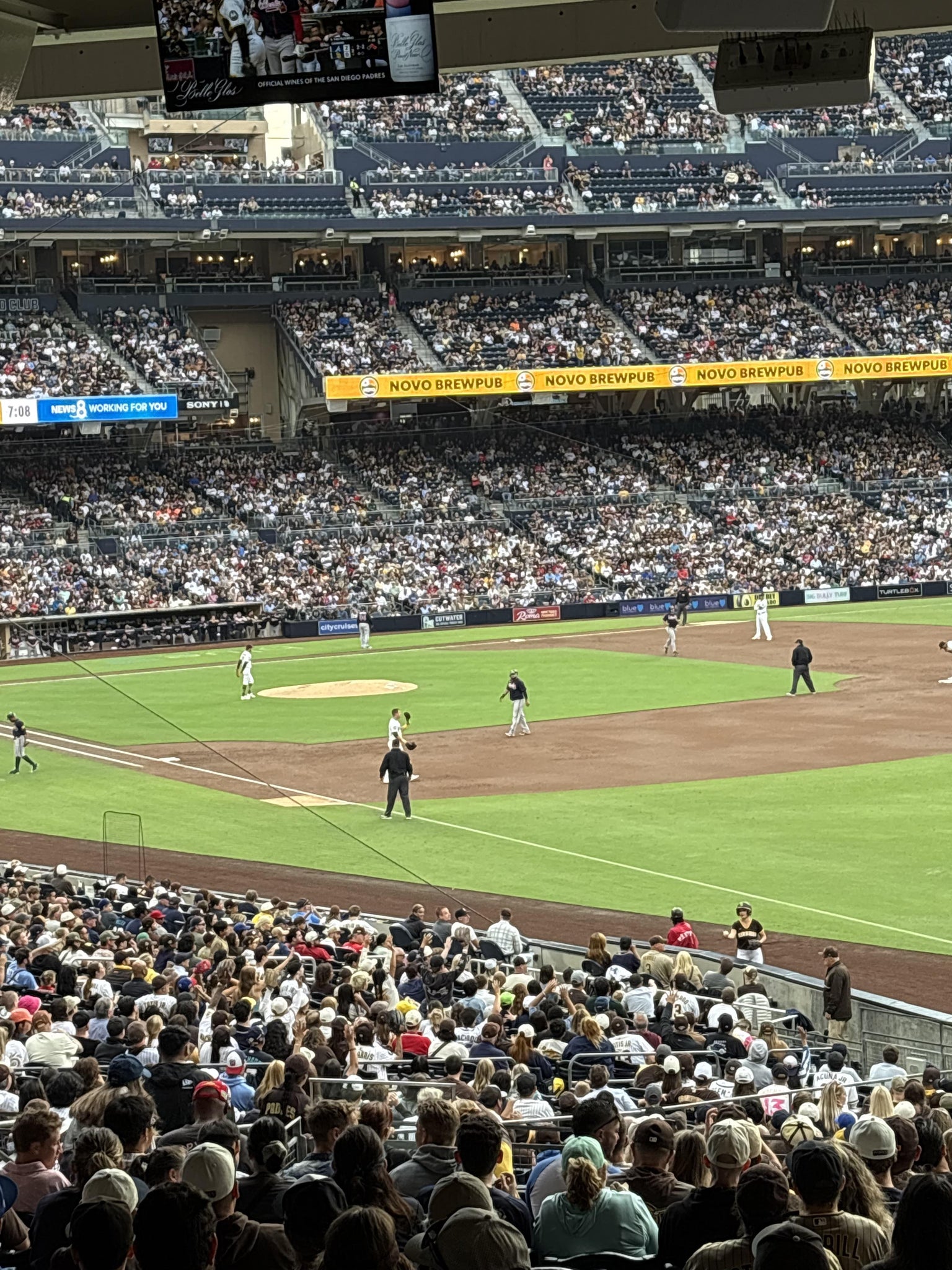 Real Fan View taken from Section 121 at Petco Park by Dennis G