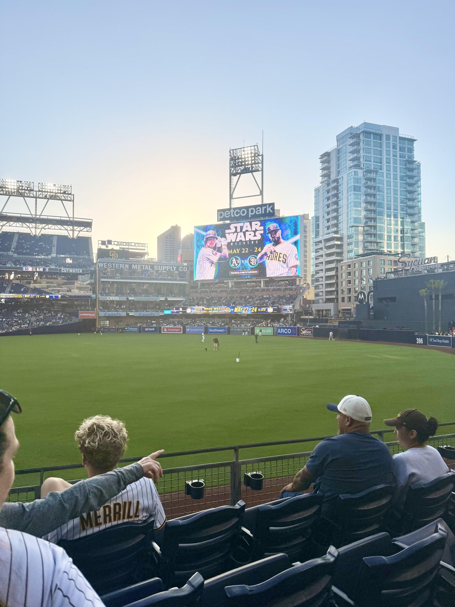 Real Fan View taken from Section 123 at Petco Park by Sarah S
