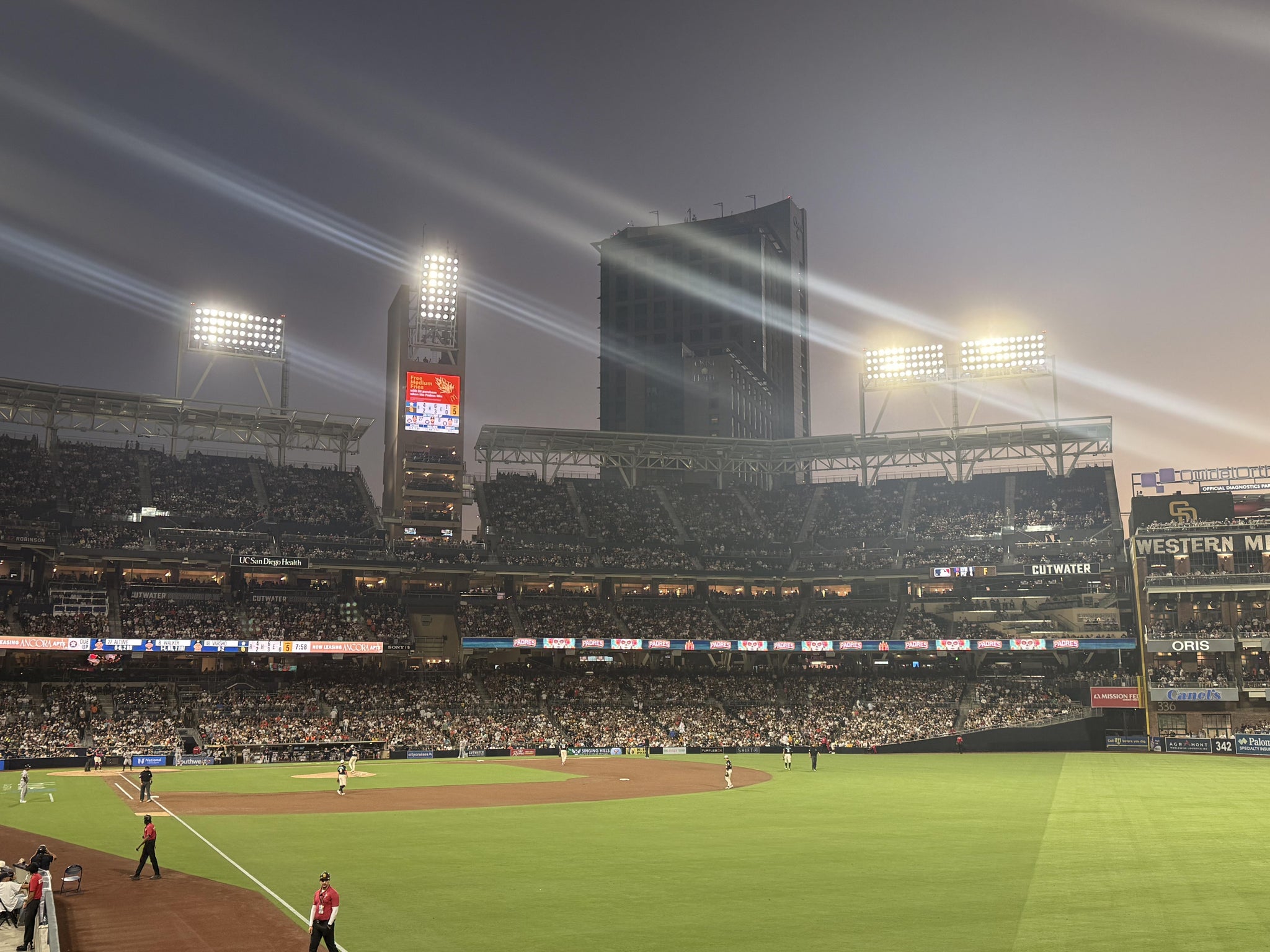 Real Fan View taken from Section 123 at Petco Park by Marilyn S
