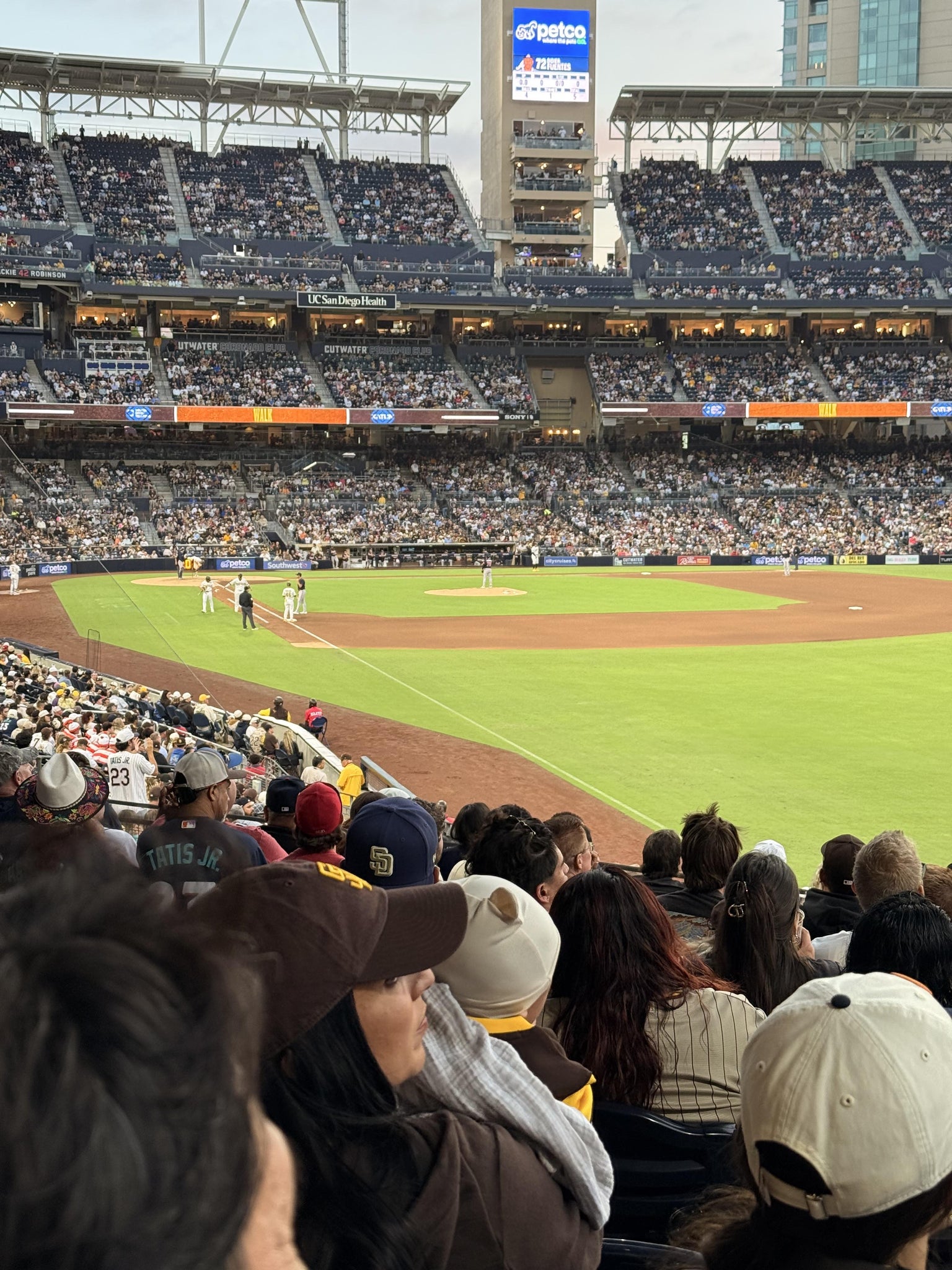 Real Fan View taken from Section 123 at Petco Park by Teresa S