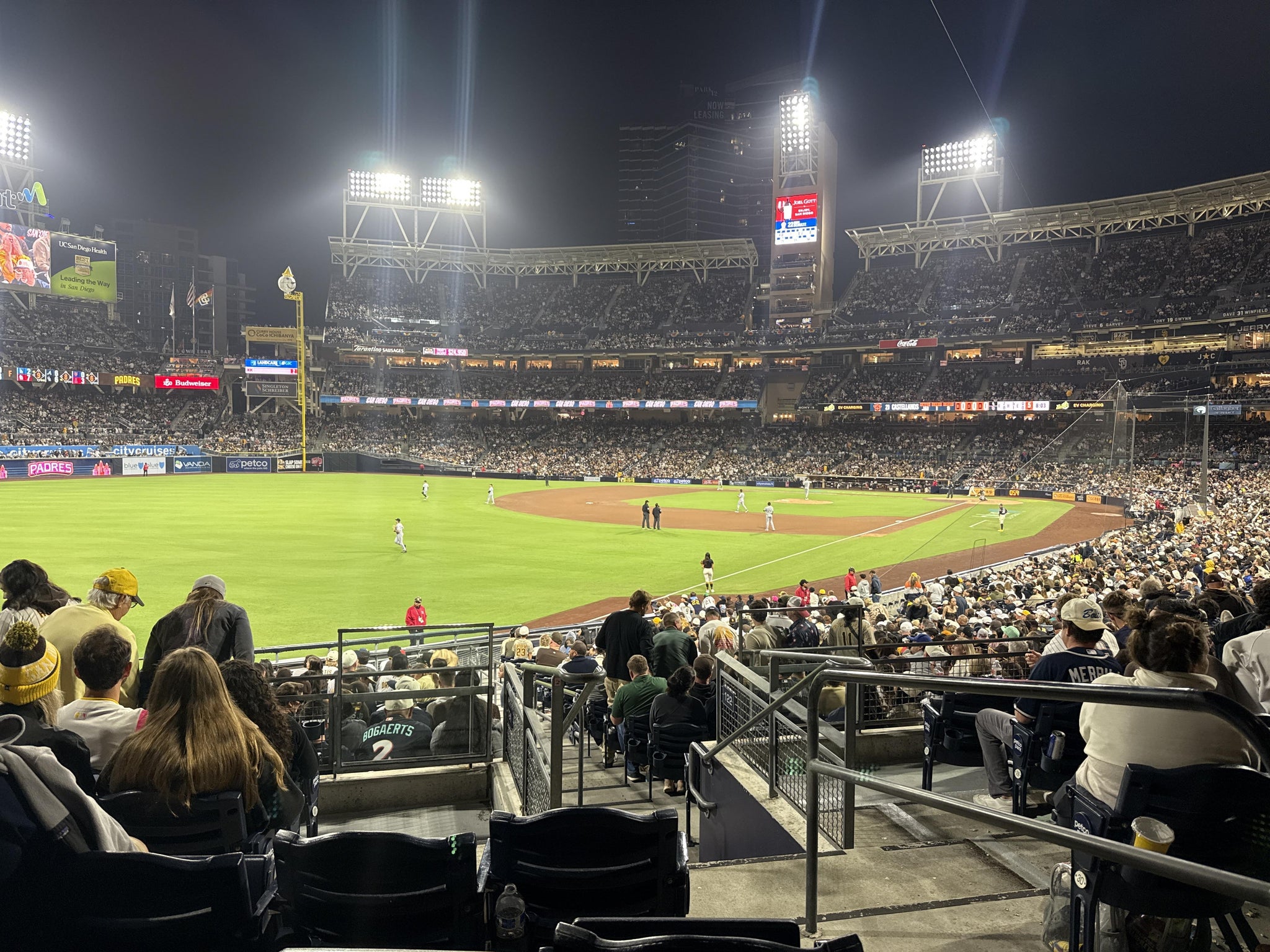 Real Fan View taken from Section 124 at Petco Park by Mario A