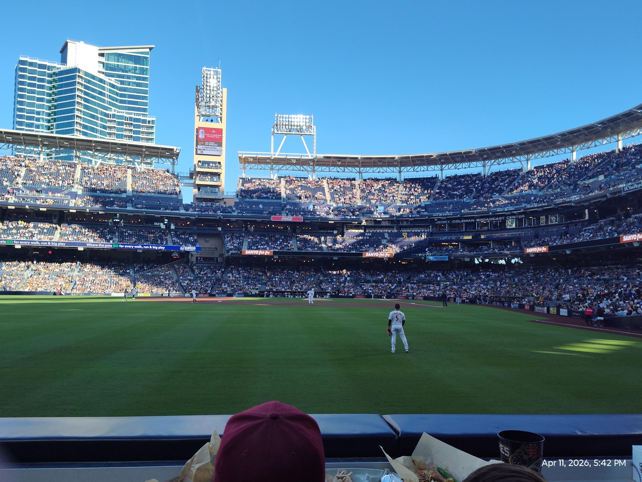Real Fan View taken from Section 128 at Petco Park by Deanna T