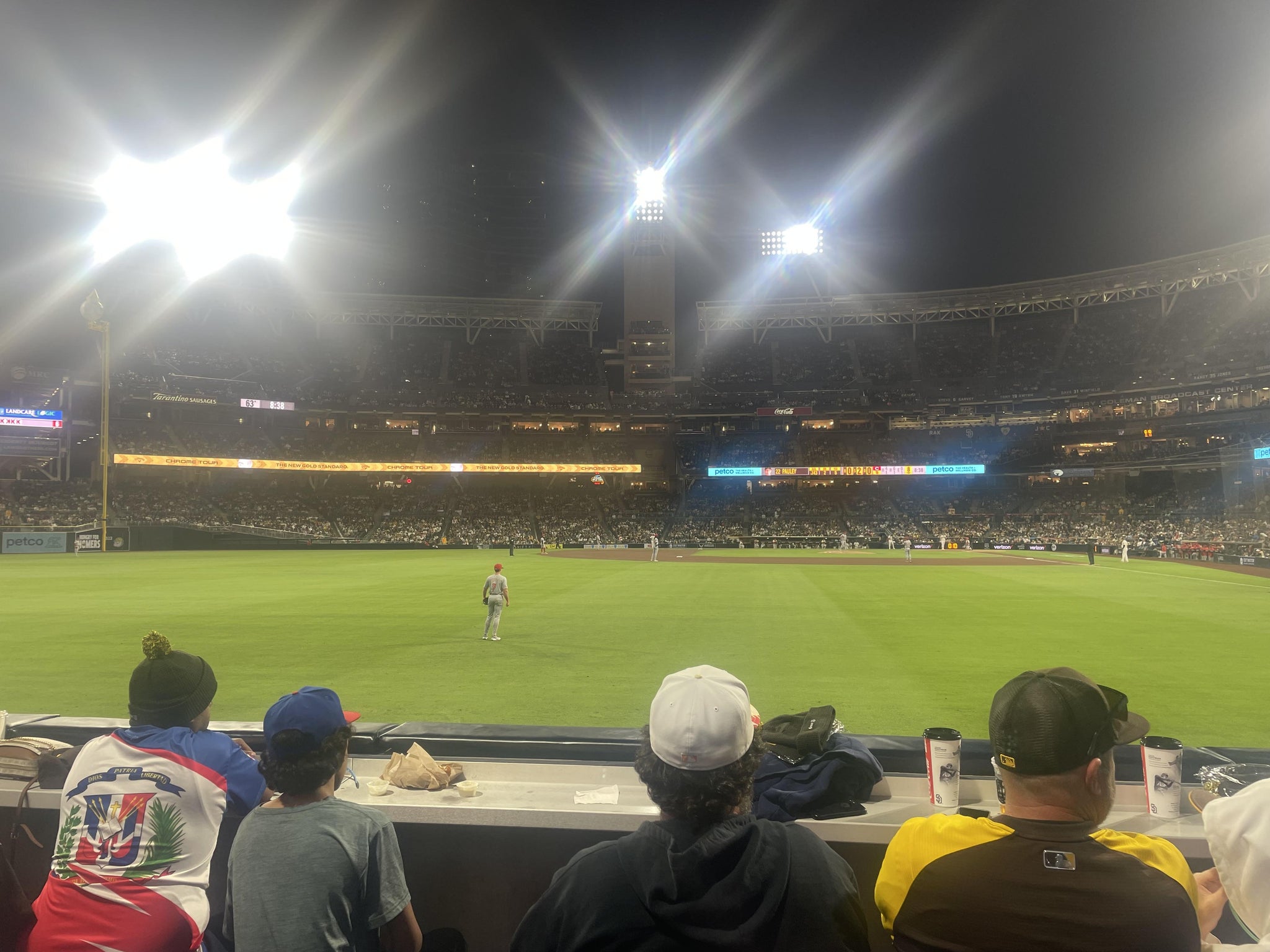 Real Fan View taken from Section 128 at Petco Park by Patrick T