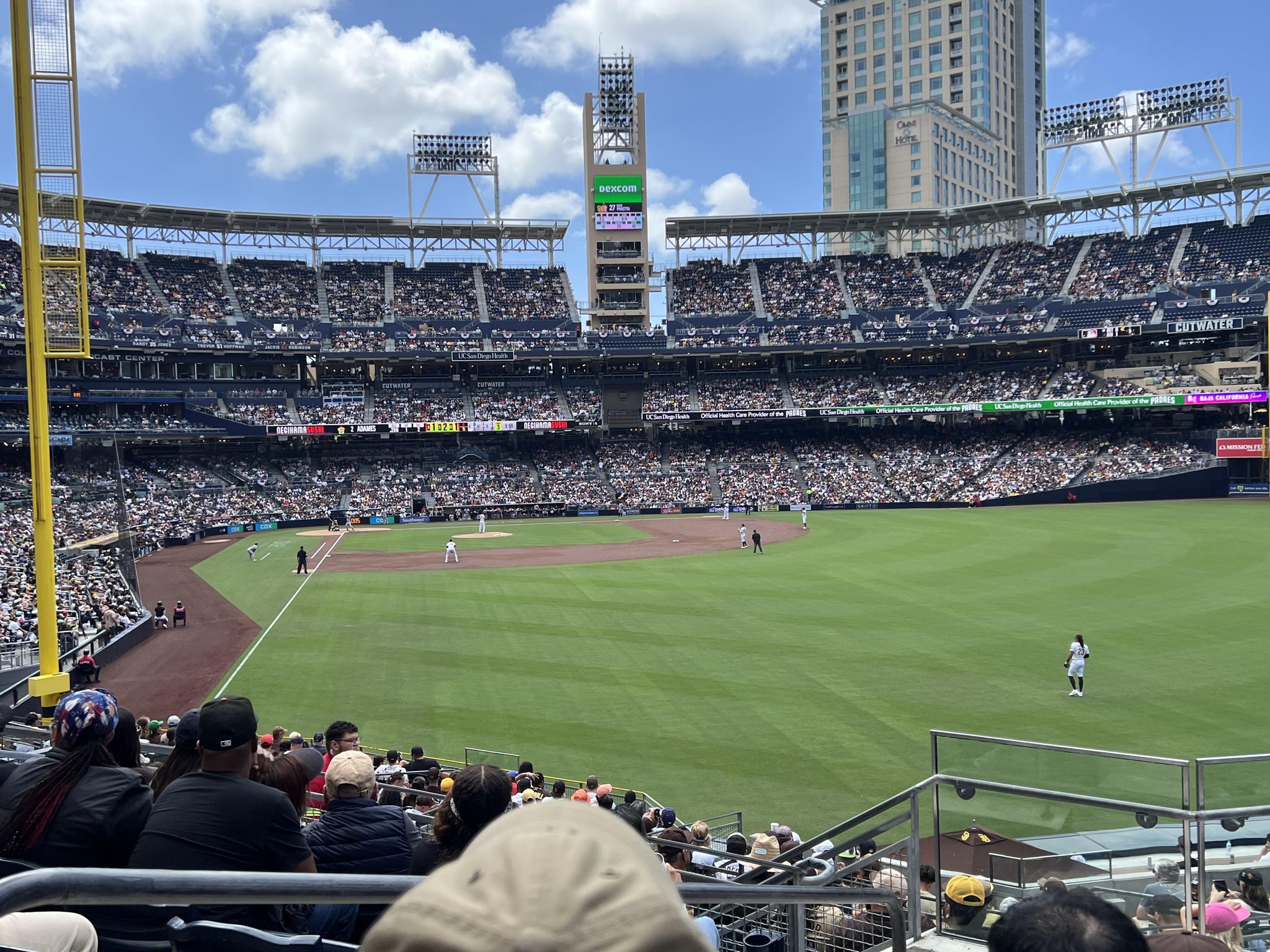 Real Fan View taken from Section 129 at Petco Park by Wes M