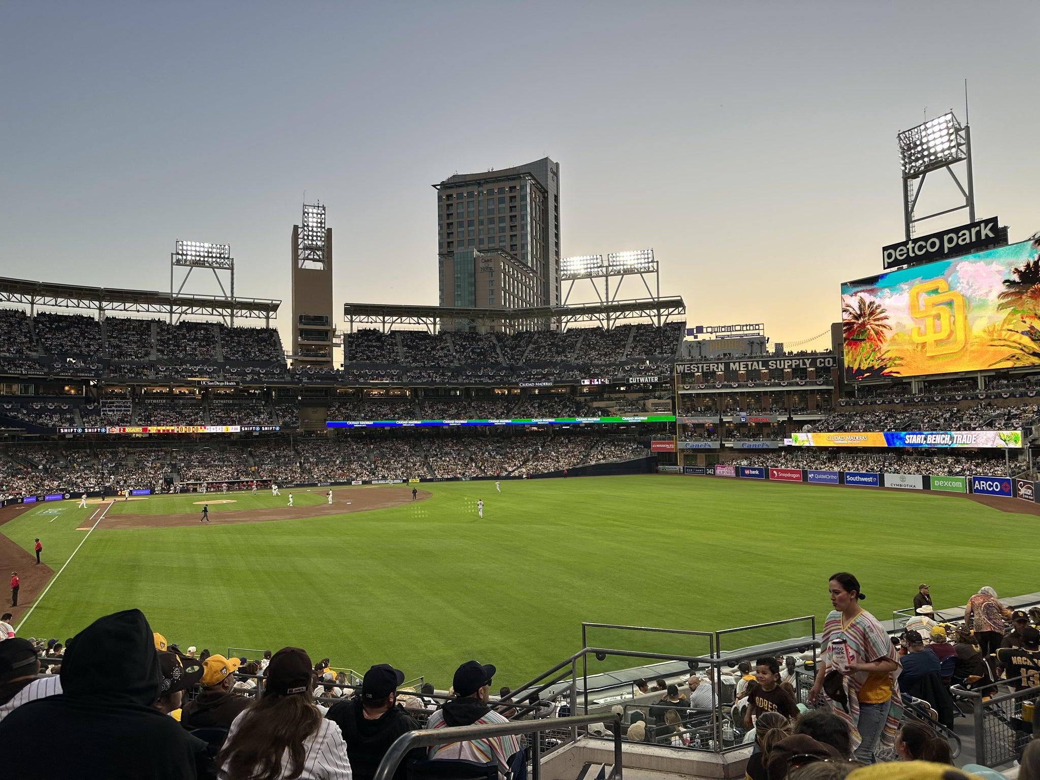 Real Fan View taken from Section 129 at Petco Park by Dennis D