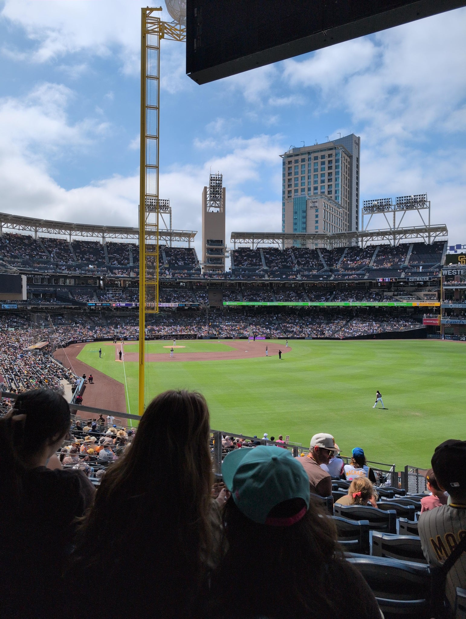Vue réelle des fans prise de la Section 129 au site Petco Park par John H