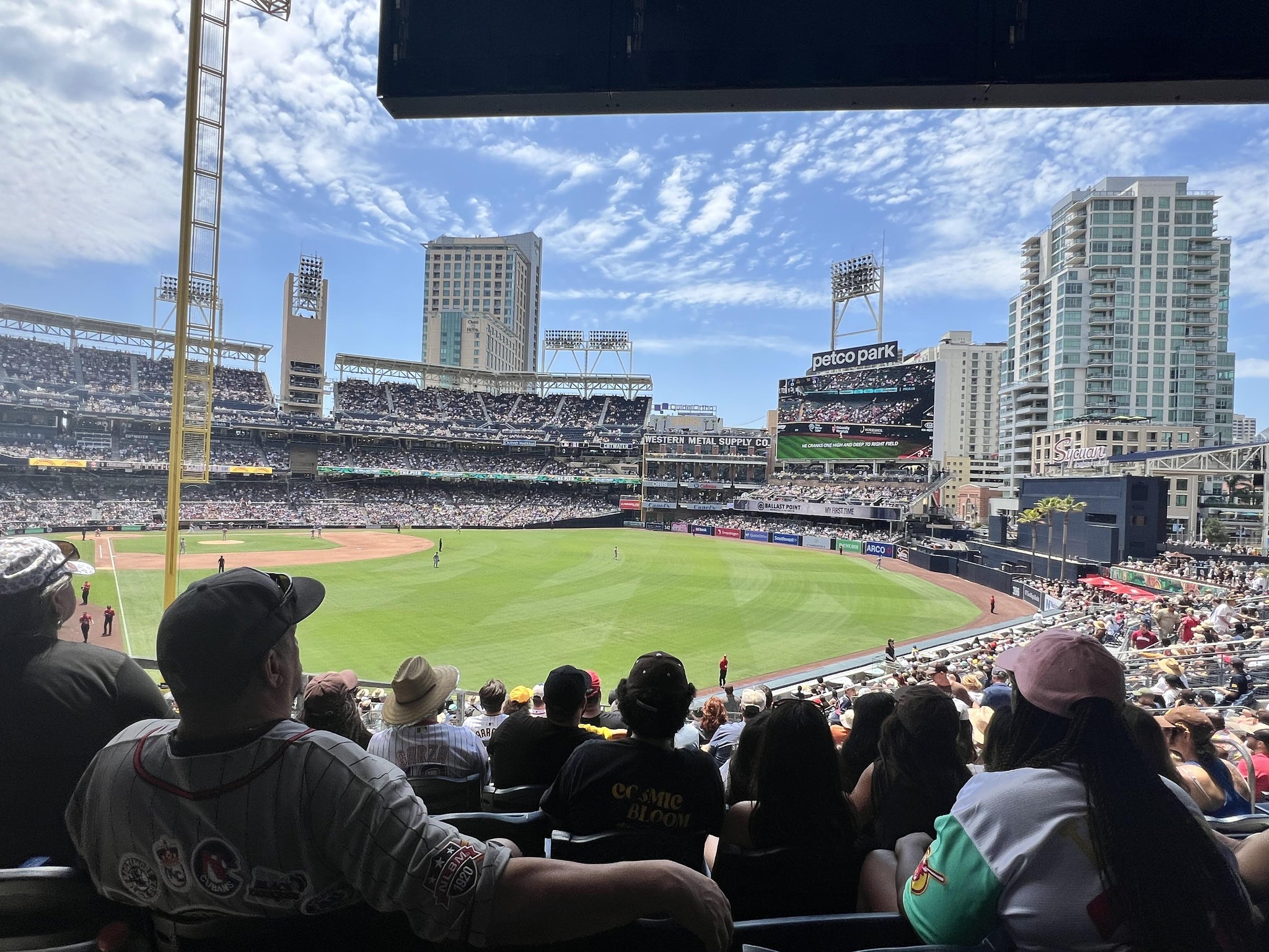 Real Fan View taken from Section 129 at Petco Park by Trinidad F
